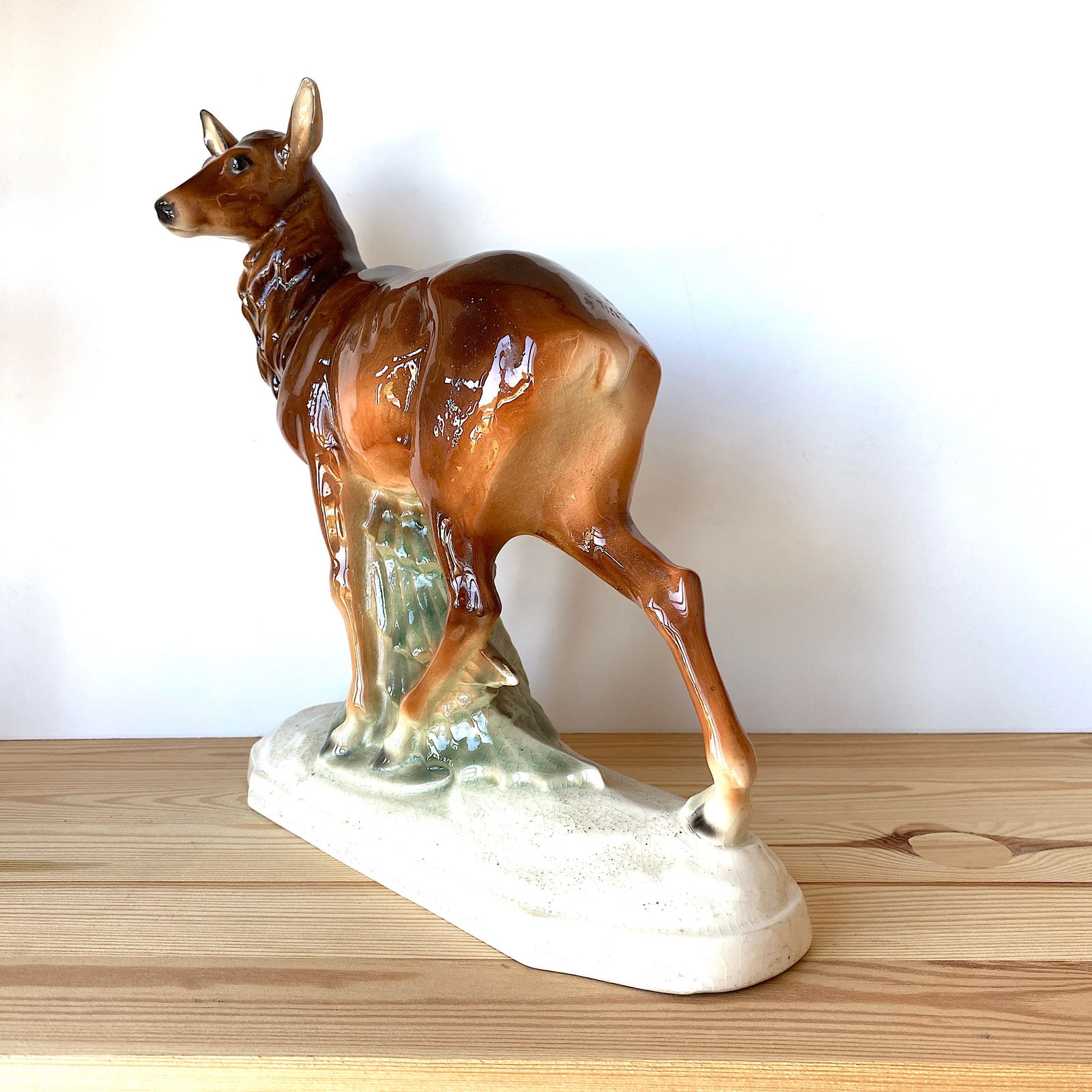 Signed Porcelain deer - 6