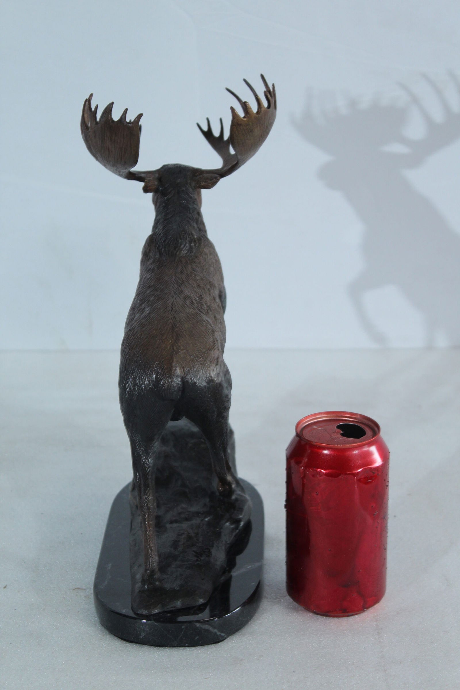Bronze Moose Statue - Indoor/Outdoor Wildlife Sculpture,Wax Casting with Lifelike Detail, Moose - 5