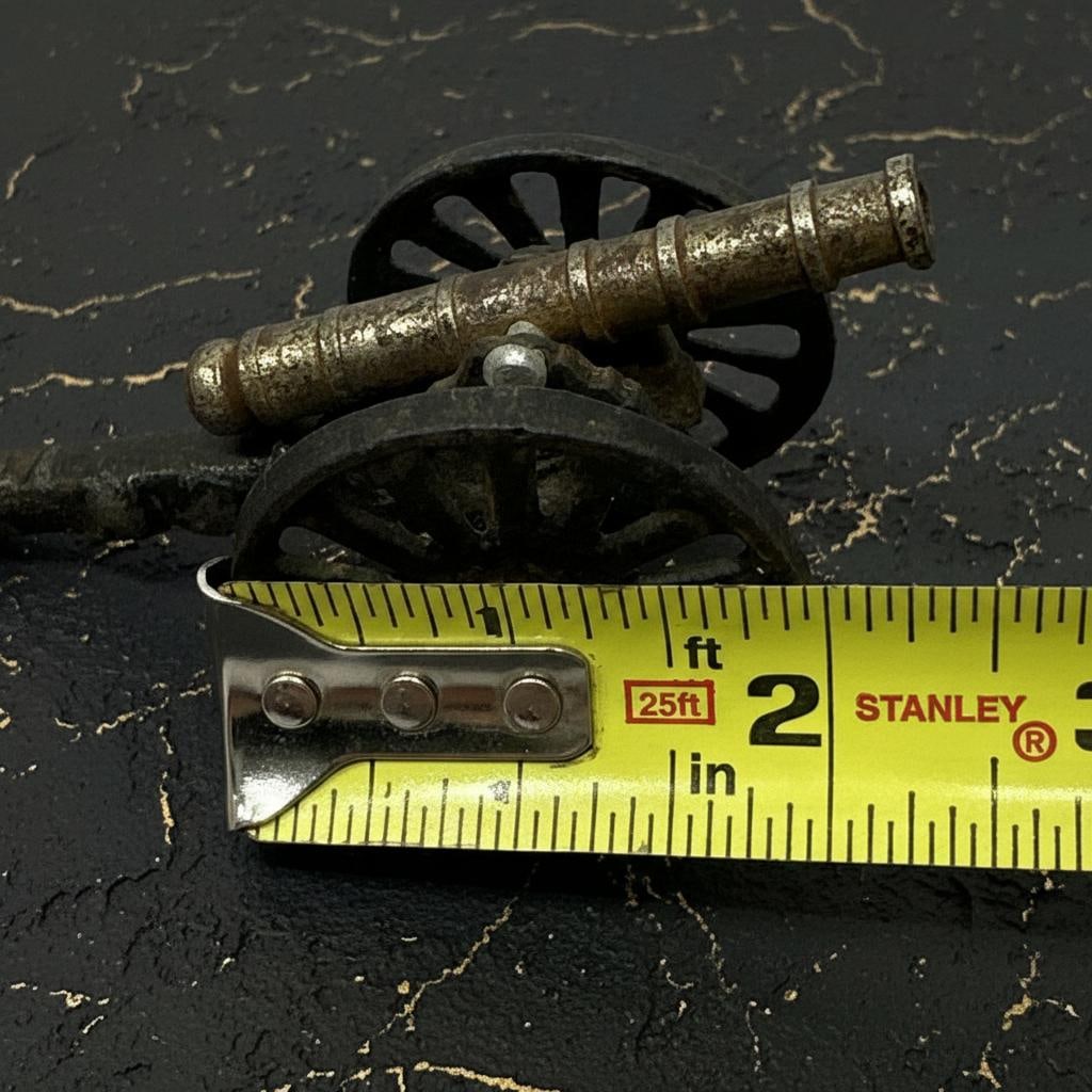 Antique Military Field Artillery Cannon, Lot Of 3, Vintage Solid Brass Replica - 18