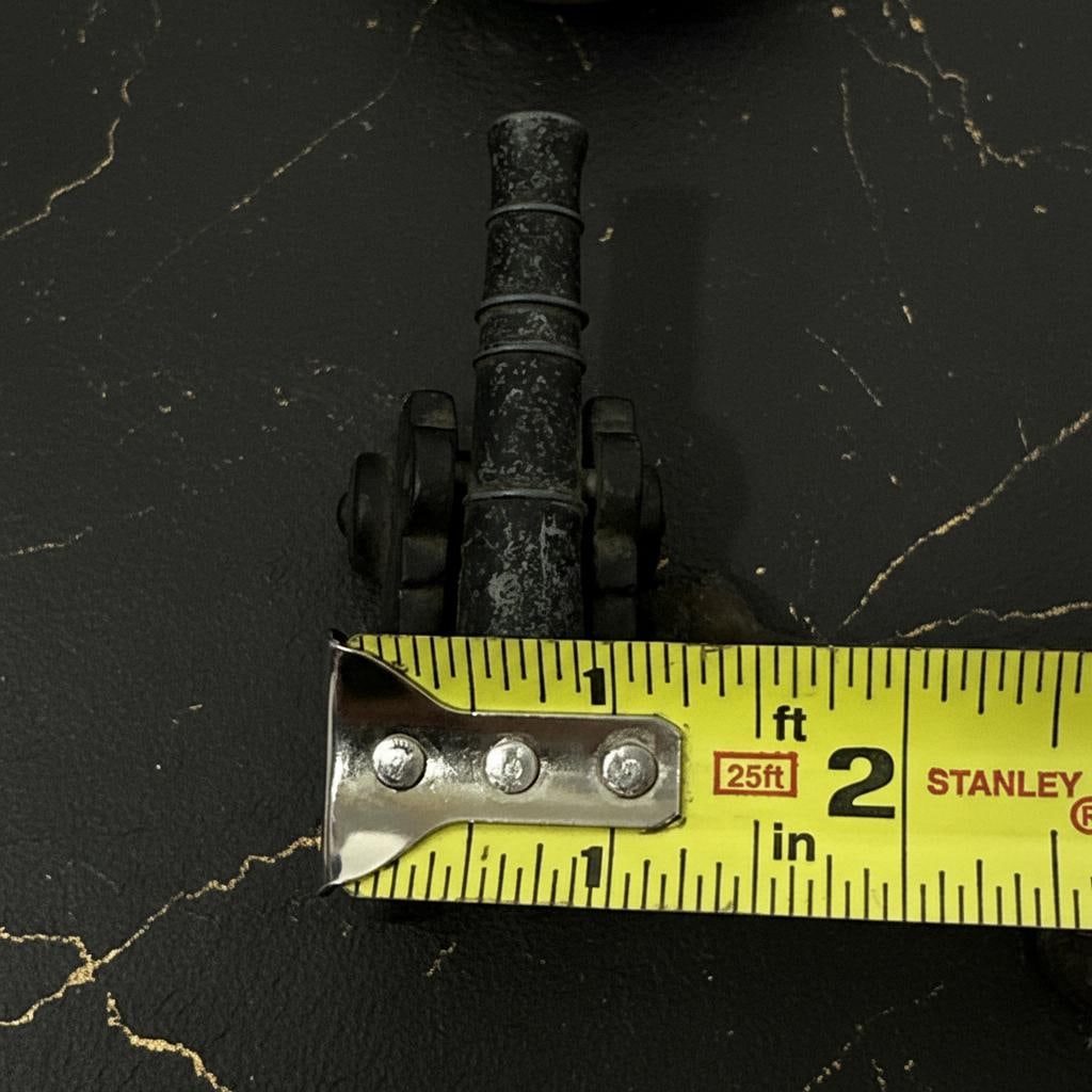 Antique Military Field Artillery Cannon, Lot Of 3, Vintage Solid Brass Replica - 20