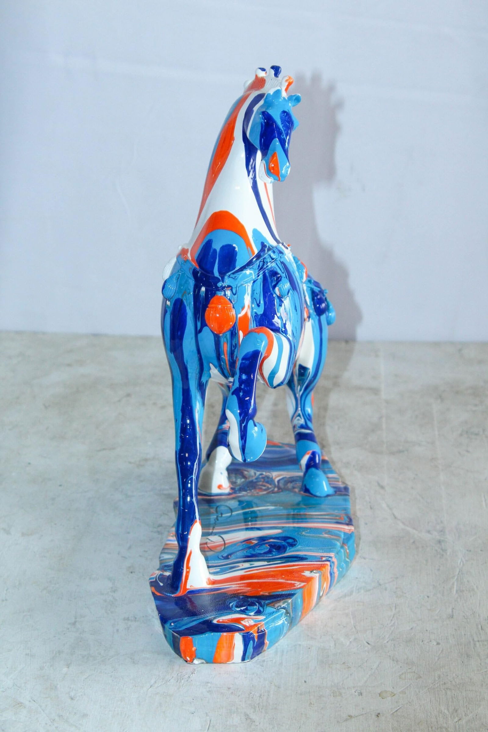 Modern Color Splash Horse Statue Tabletop Home Decor 13" x 6" x 13"H - 11