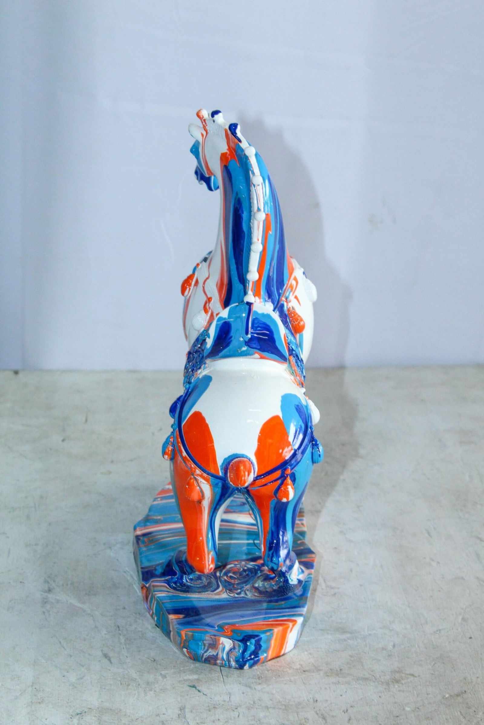 Modern Color Splash Horse Statue Tabletop Home Decor 13" x 6" x 13"H - 6