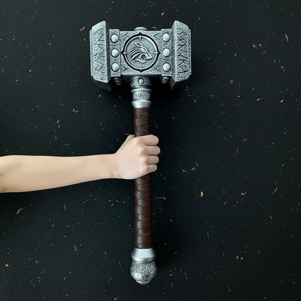 Cosplay Ghost Hammer Replica 54cm War Beast Prop Weapon Safe PU Foam Model - 3