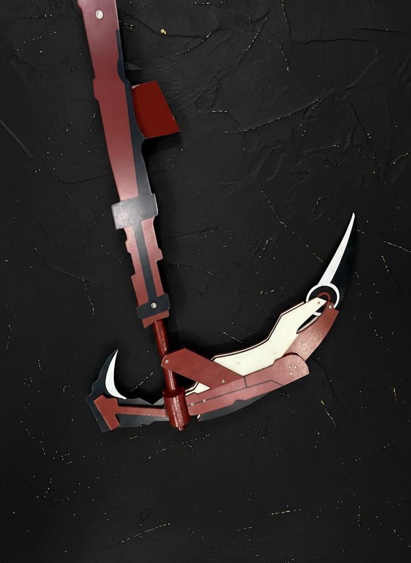 Crescent Rose Scythe 53" Wooden Cosplay Prop for RWBY Ruby Rose Costume - 2