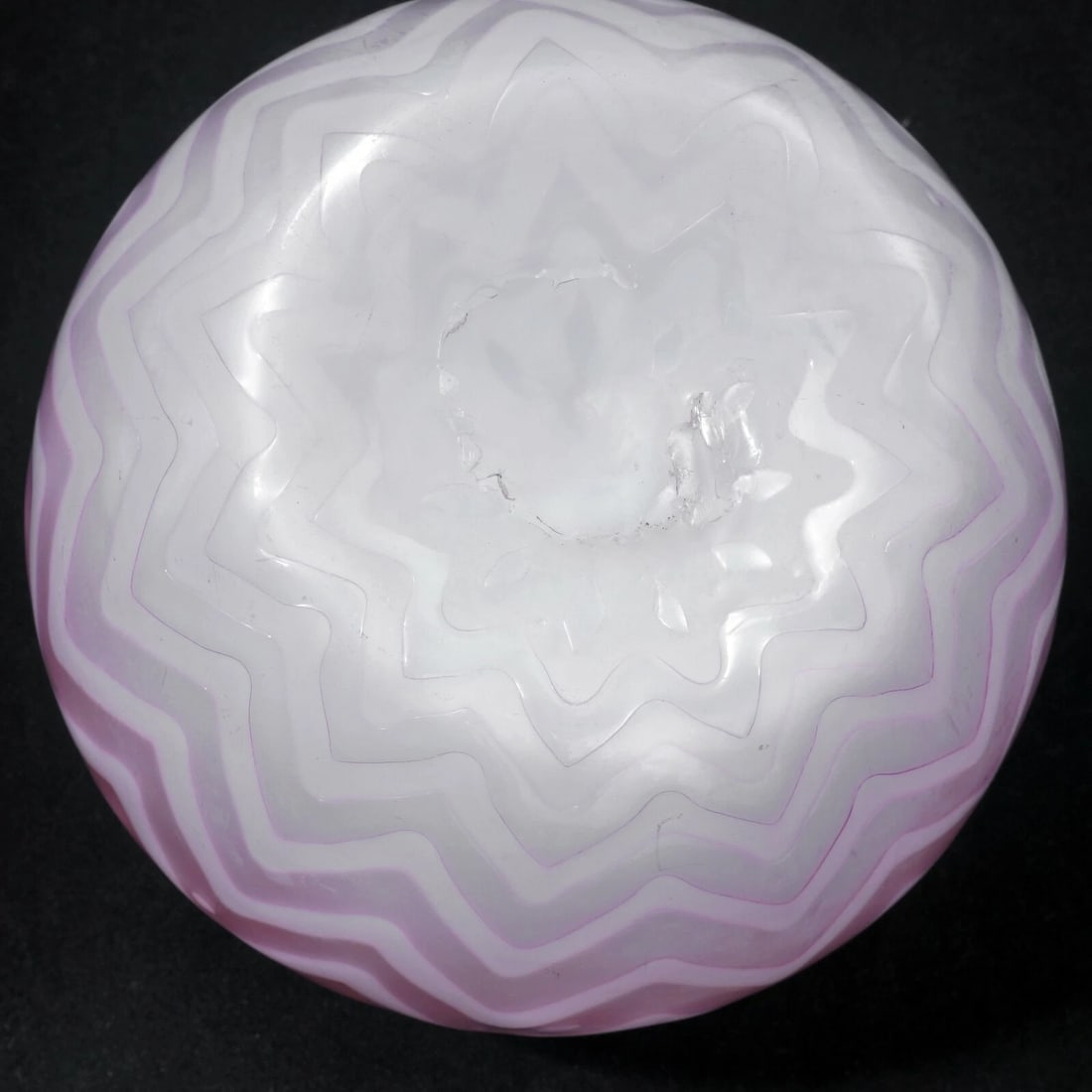 Victorian Cranberry Satin Glass Vase 19th C - 6