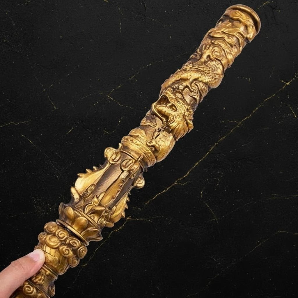 Black Myth Wukong Jingu Bang Staff, Monkey King 1:1 Scale Cosplay Weapon Replica - 5