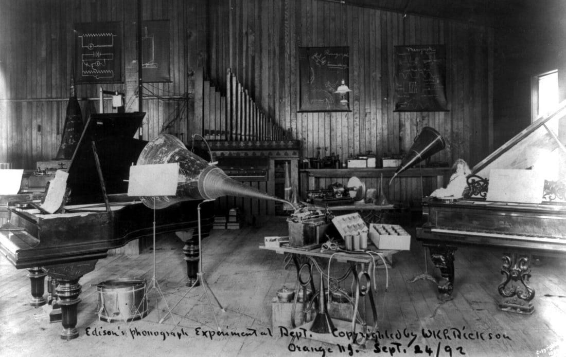 1892, Edison's Phonograph Experimental Dept., Orange, N.J., (1 of 1)