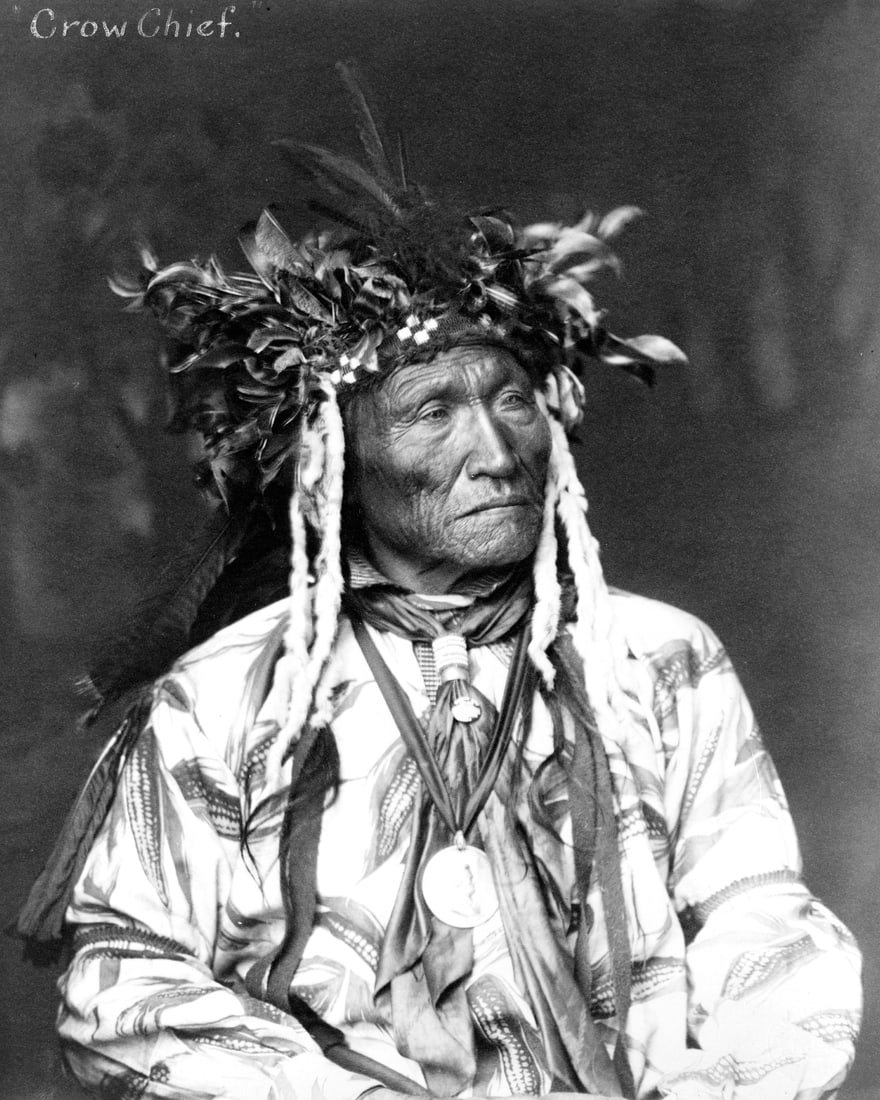 1906, LG FORMAT 13X19", CROW CHIEF, BY Cornish & Baker (1 of 1)