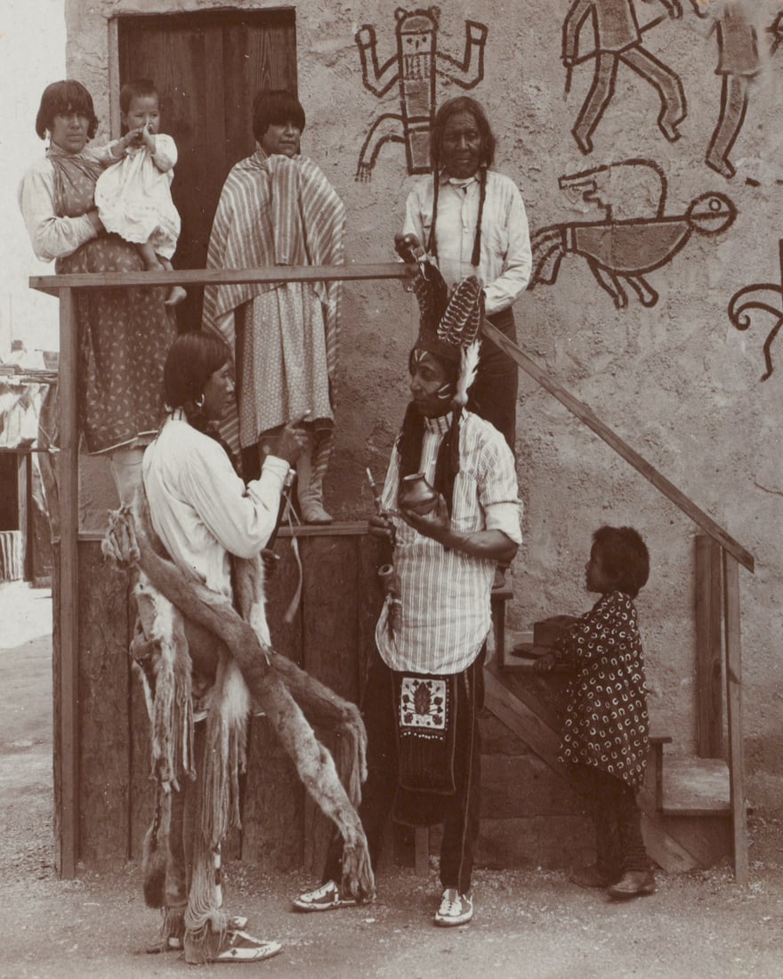 1904, MOKI GROUP, W/ RAINMAKER AND CHIEF: Title: 1904, MOKI GROUP, W/ RAINMAKER AND CHIEF Artist/Source: Rau, William Herman Original Date: *(See Title) Dimensions: 8x10 or 10x8 Accordingly Description: || UNITED STATES SHIPPING ONLY! ||