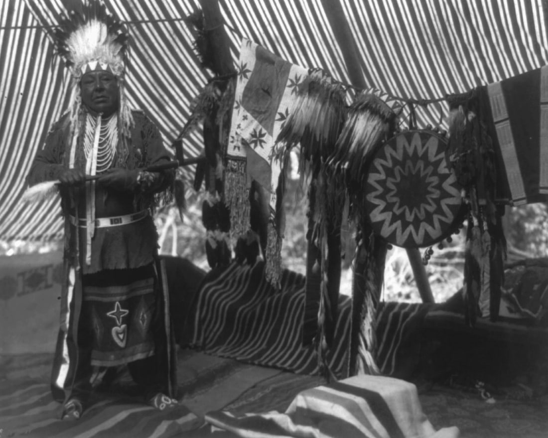 1910, YAKIMA CHIEF MNAINAK, BY EDWARD S. CURTIS (1 of 1)