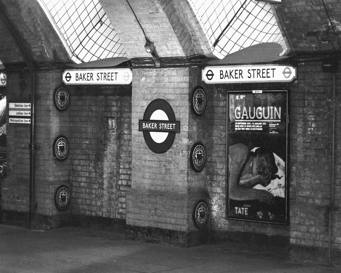 LG FORMAT 13X19", BAKER ST. & GAUGUIN, (LONDON TUBE): Title: LG FORMAT 13X19", BAKER ST. & GAUGUIN, (LONDON TUBE) Artist/Source: EUROCONTEMPO PUBLISHING Original Date: 2010 Dimensions: 19X13" Description: || UNITED STATES SHIPPING ONLY! || This lot is a