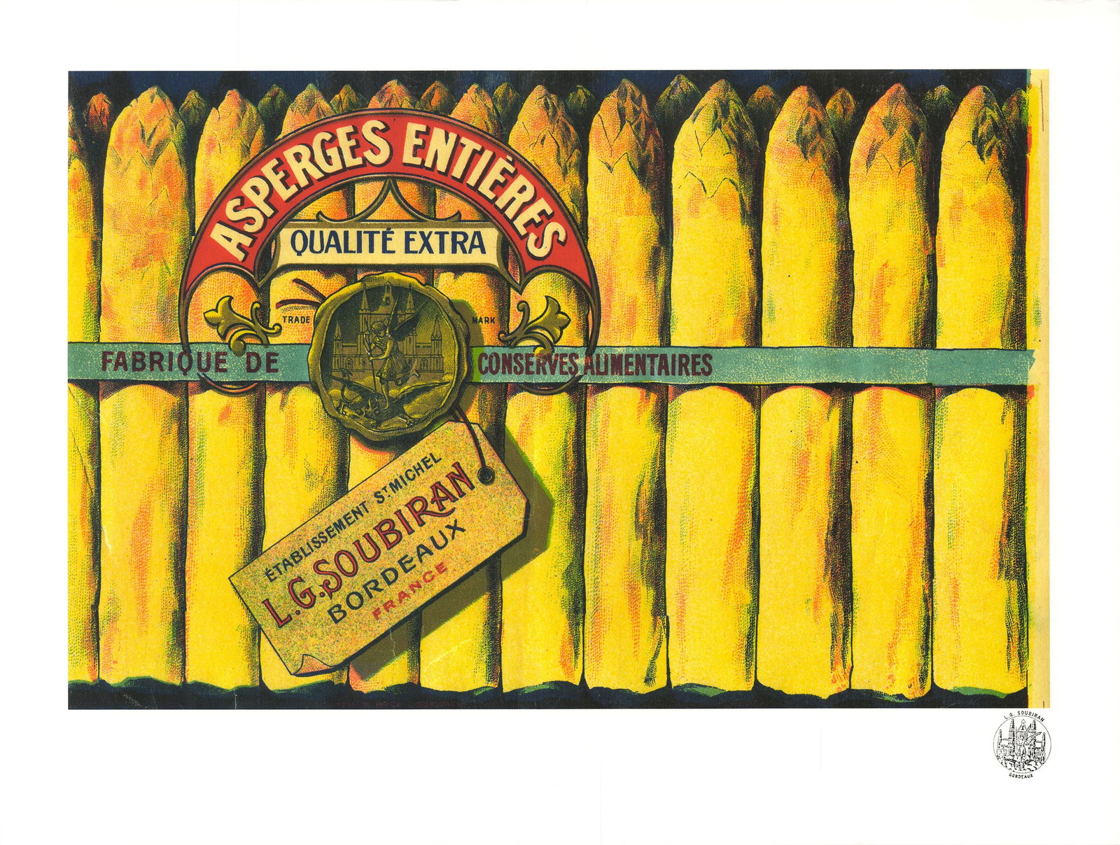 Artist Unknown - Asperges - 2022 Giclee 23.5" x 31.5": Title: Artist Unknown - Asperges - 2022 Giclee 23.5" x 31.5" Artist: Artist Unknown Description: "Asperges" by Artist Unknown, 2022 Unsigned Giclee. Paper size is 23.5 x 31.5 inches, with an image