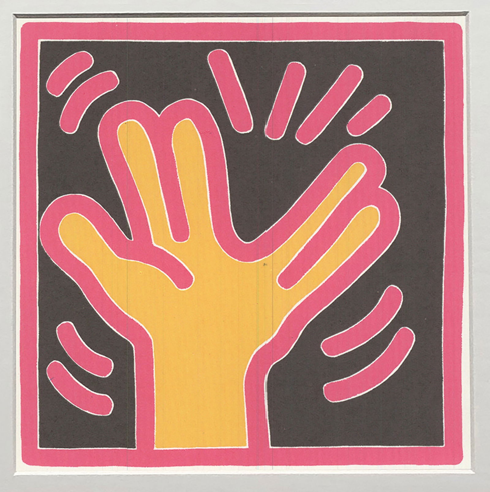 Keith Haring - Avril - 1990 Offset Lithograph 6" x 4.25" - 2