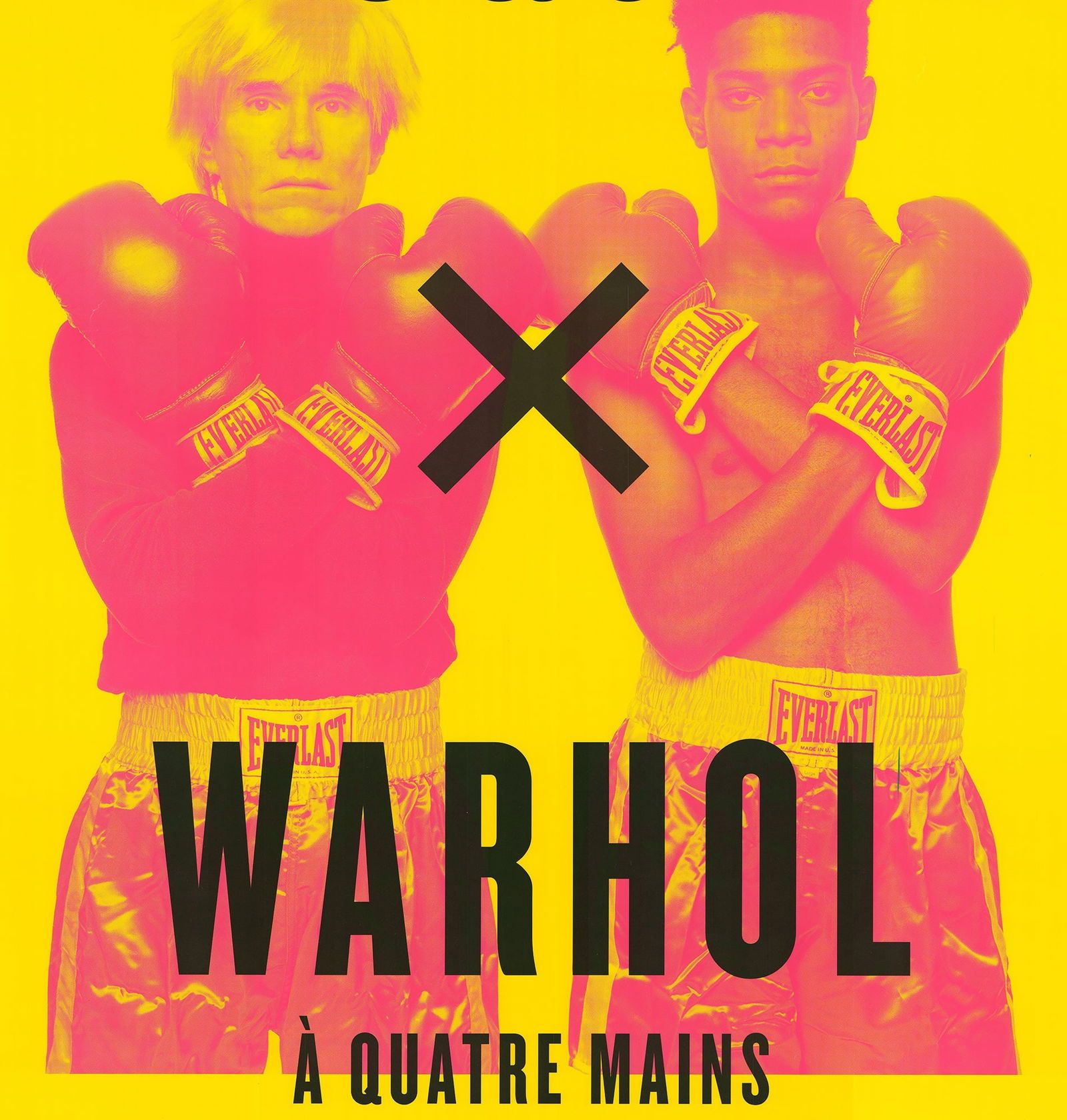 Michael Halsband - Basquiat x Warhol Á Quatre Mains - 2022 Offset Lithograph 66" x 46.5" - 2