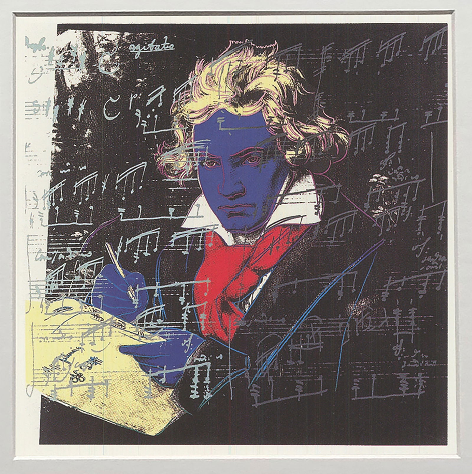 Andy Warhol - Beethoven- Yellow Book - 1989 Offset Lithograph 6.75" x 4.75" - 2