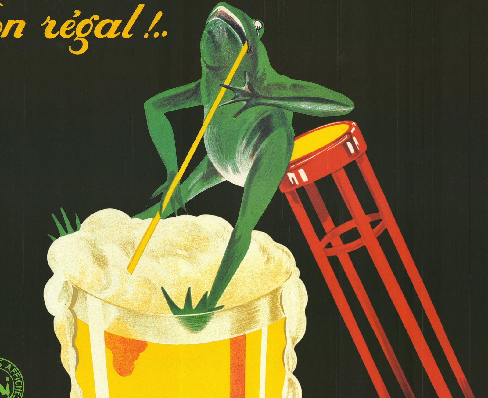 Giuseppe Piana - Brasserie Lengrand - Offset Lithograph 47.5" x 33.75" - 3