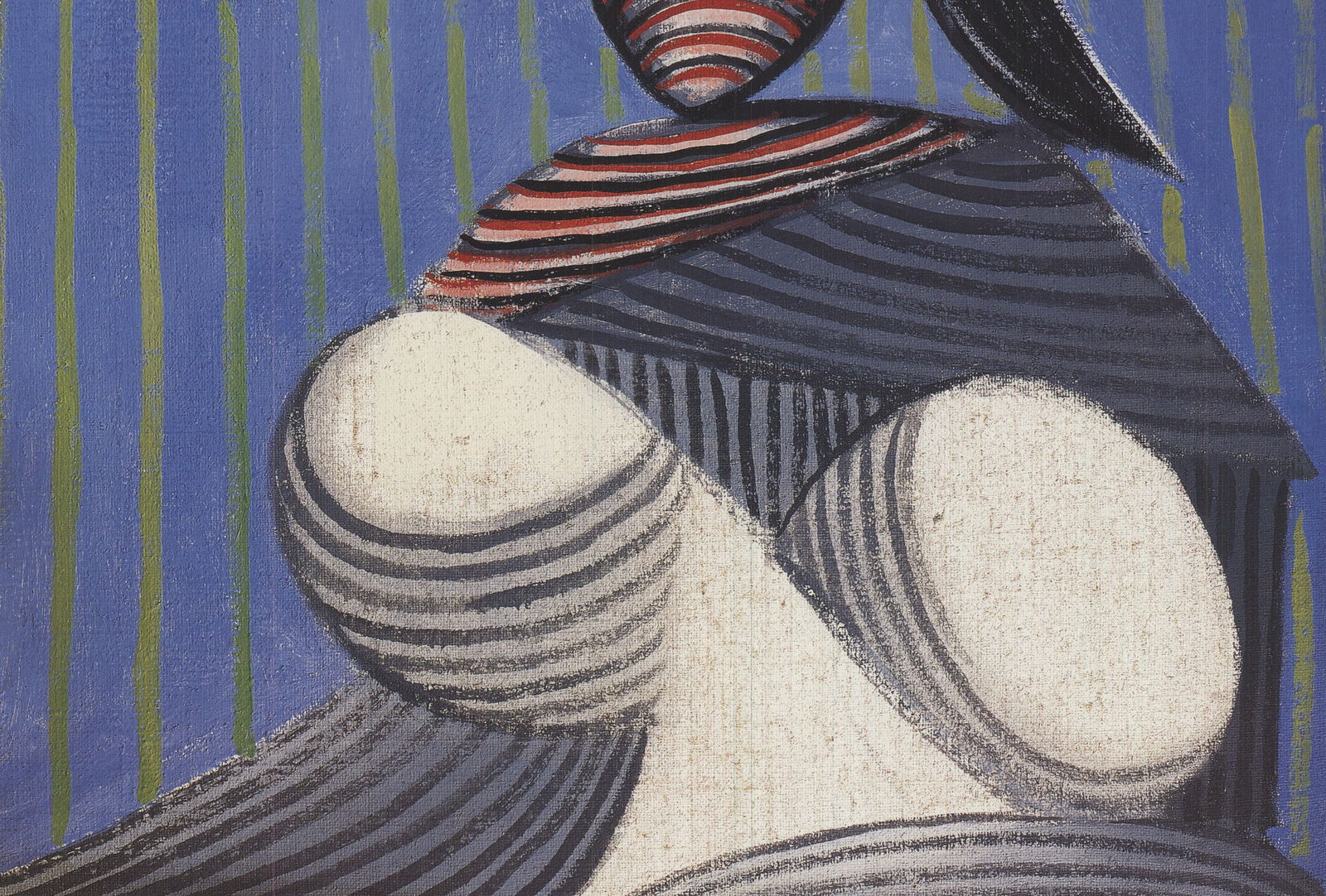 Pablo Picasso - Bust of a Woman Wearing a Striped Hat - 1993 Offset Lithograph 17" x 12" - 4