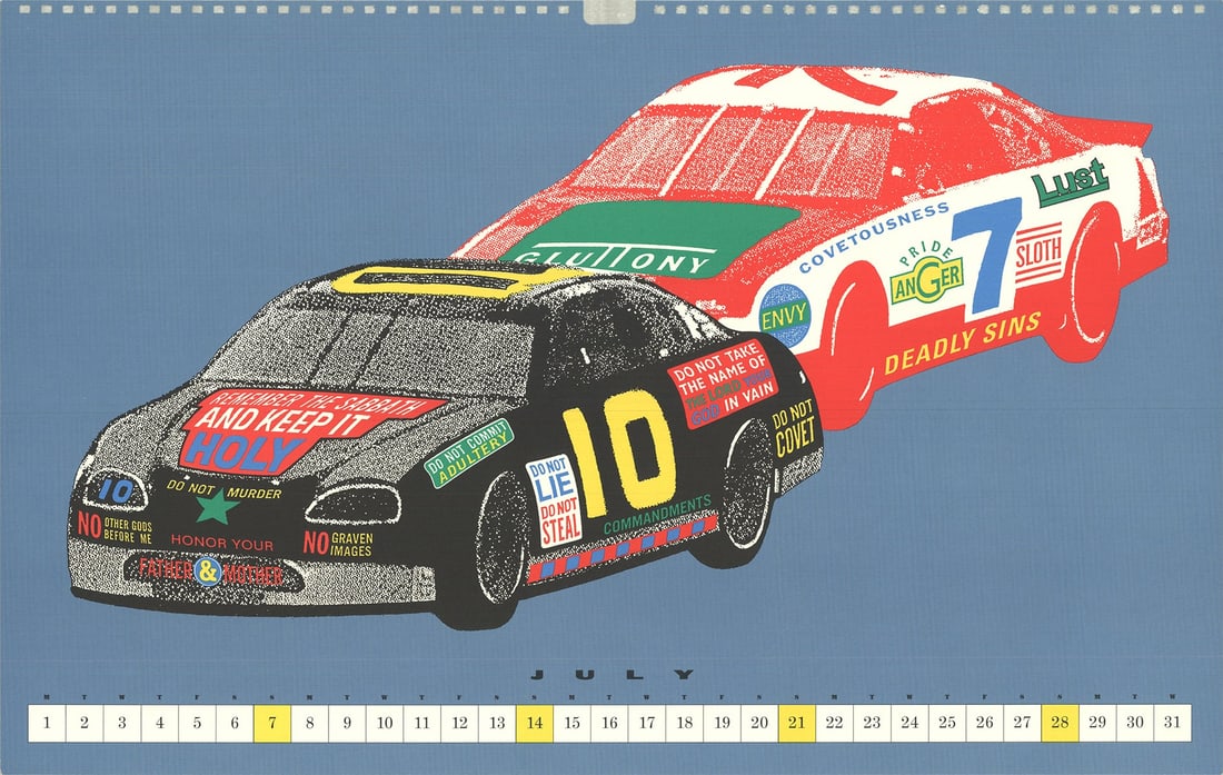 Seymour Chwast - Cars VIII - 1996 Offset Lithograph 12" x 19": Title: Seymour Chwast - Cars VIII - 1996 Offset Lithograph 12" x 19" Artist: Seymour Chwast Description: "Cars VIII" by Seymour Chwast, 1996 Unsigned Offset Lithograph. Paper size is 12 x 19 inches,