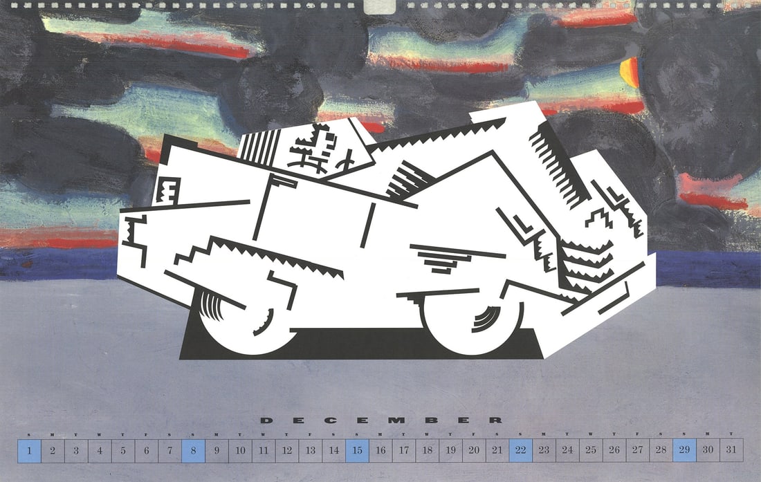 Seymour Chwast - Cars XIII - 1996 Offset Lithograph 12" x 19": Title: Seymour Chwast - Cars XIII - 1996 Offset Lithograph 12" x 19" Artist: Seymour Chwast Description: "Cars XIII" by Seymour Chwast, 1996 Unsigned Offset Lithograph. Paper size is 12 x 19 inches,