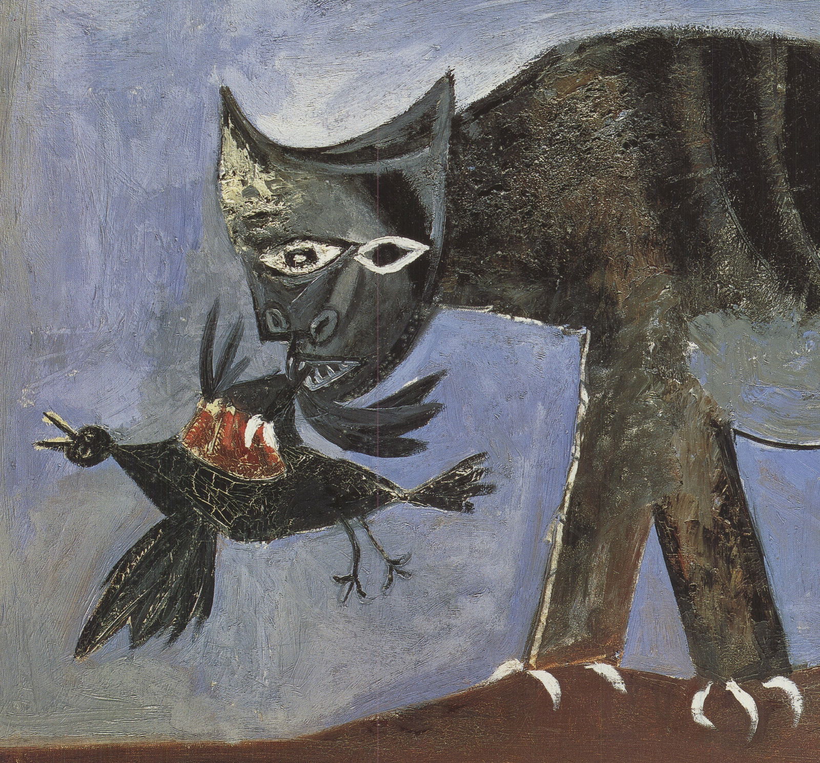 Pablo Picasso - Cat Catching Bird - 1993 Offset Lithograph 12" x 17" - 3