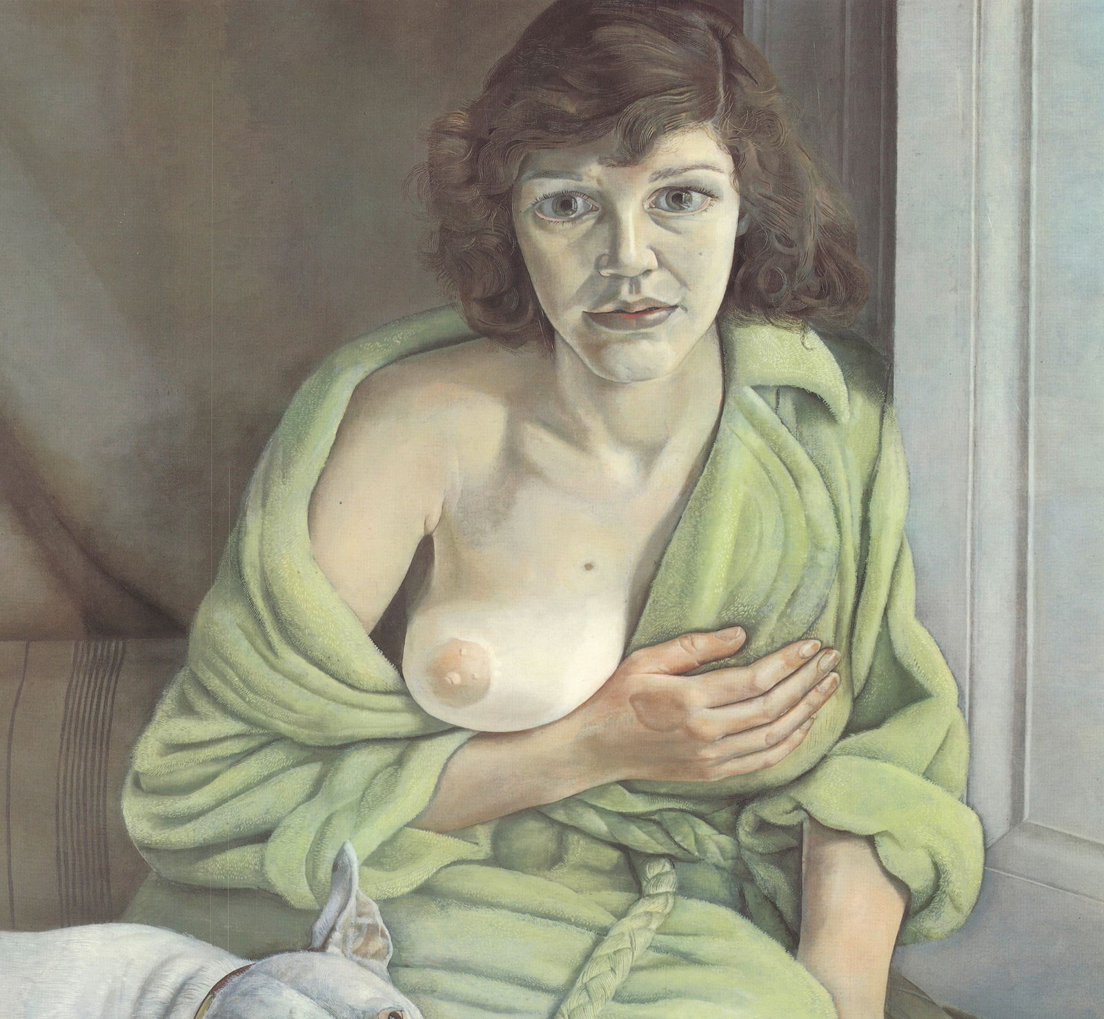 Lucian Freud - Girl with a White Dog - 1994 Offset Lithograph 23.75" x 31.5" - 3