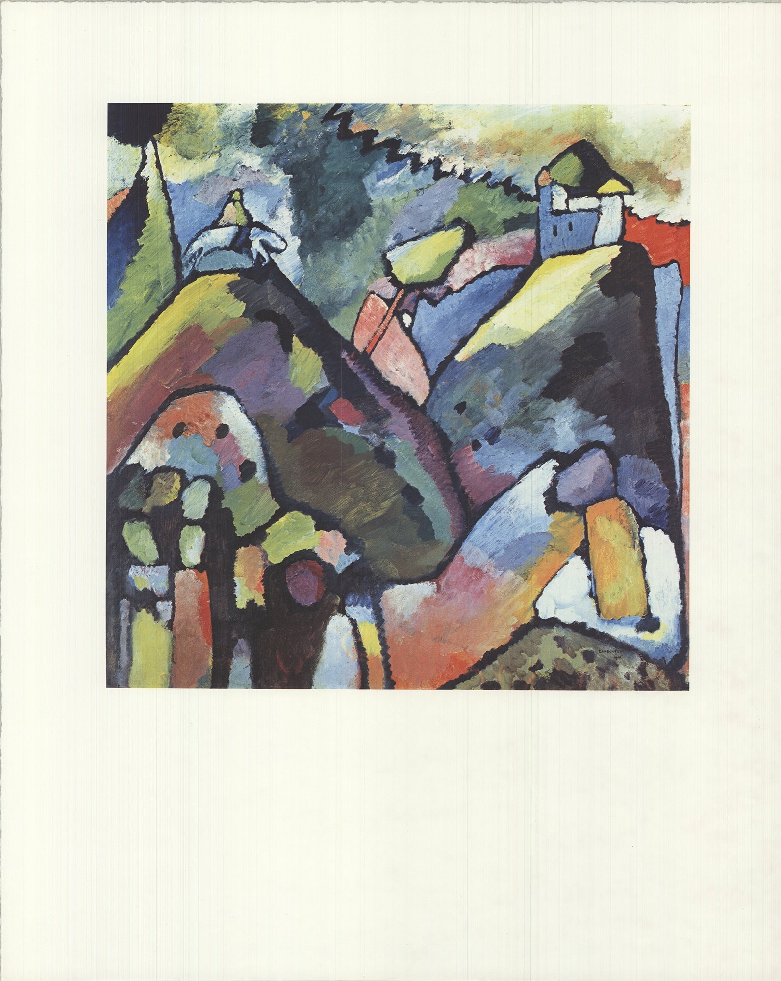 Wassily Kandinsky - Improvisation 9 - 1990 Offset Lithograph 19.75" x 15.75": Title: Wassily Kandinsky - Improvisation 9 - 1990 Offset Lithograph 19.75" x 15.75" Artist: Wassily Kandinsky Description: "Improvisation 9" by Wassily Kandinsky, 1990 Unsigned Offset Lithograph.