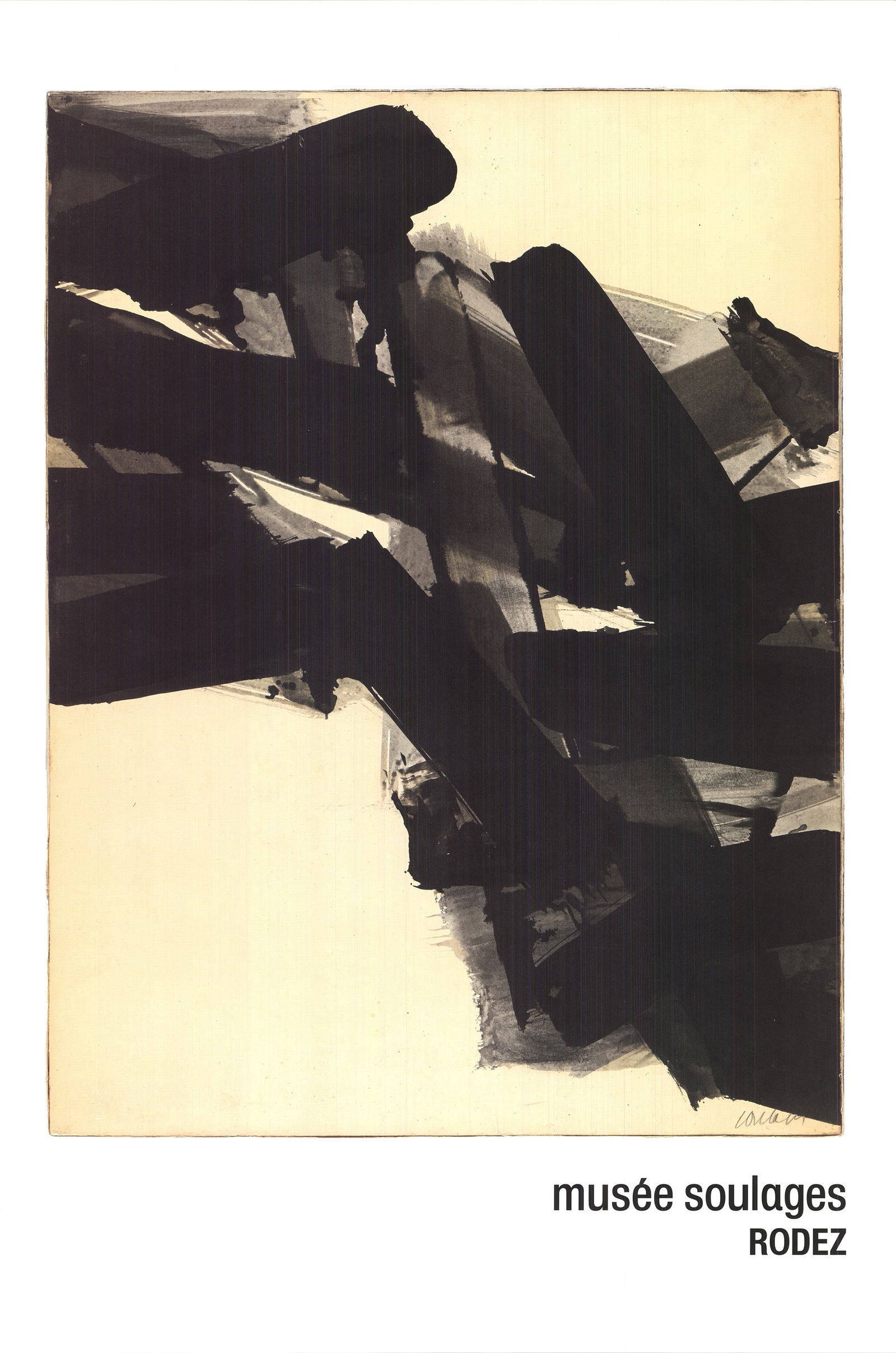 Pierre Soulages - Ink on Paper, 1961 - 2022 Offset Lithograph 23.75" x 15.75" (1 of 4)