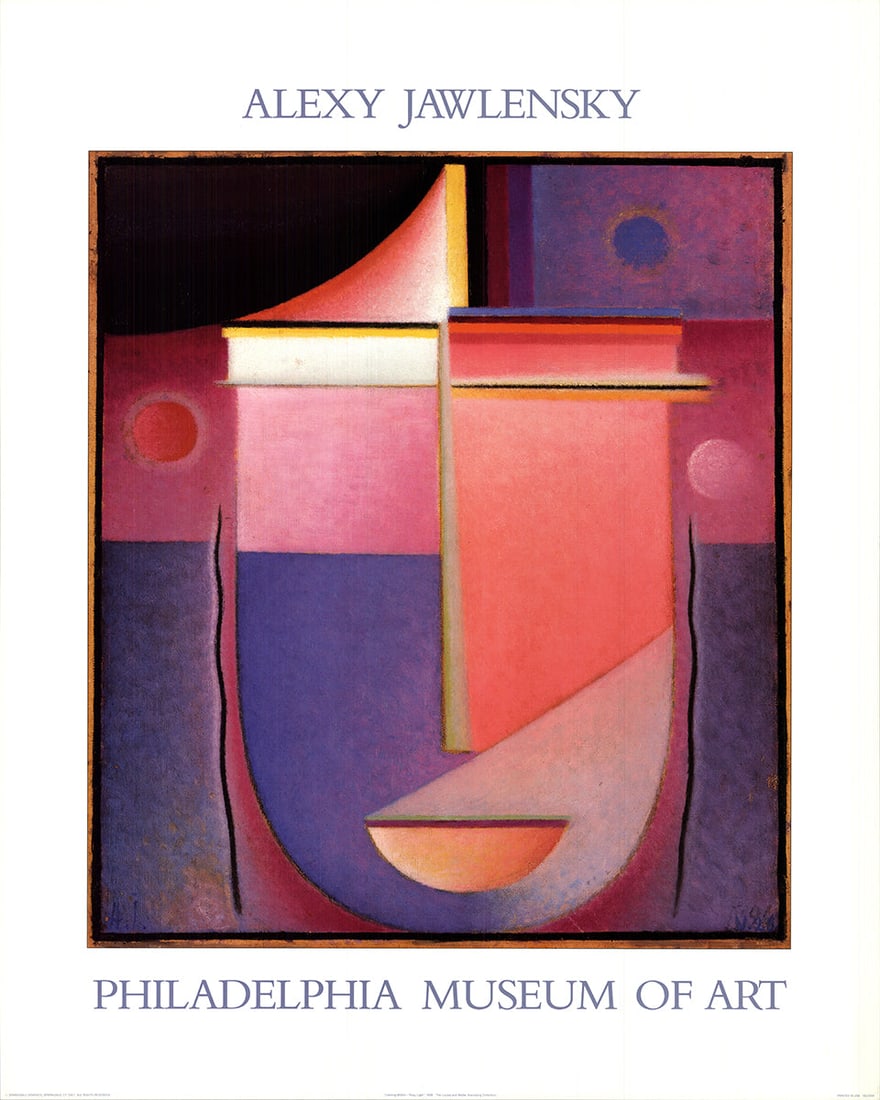 Alexej von Jawlensky - Looking Within-Rosy Light - 1987 Offset Lithograph 30" x 24": Title: Alexej von Jawlensky - Looking Within-Rosy Light - 1987 Offset Lithograph 30" x 24" Artist: Alexej von Jawlensky Description: "Looking Within-Rosy Light" by Alexej von Jawlensky, 1987 Unsigned