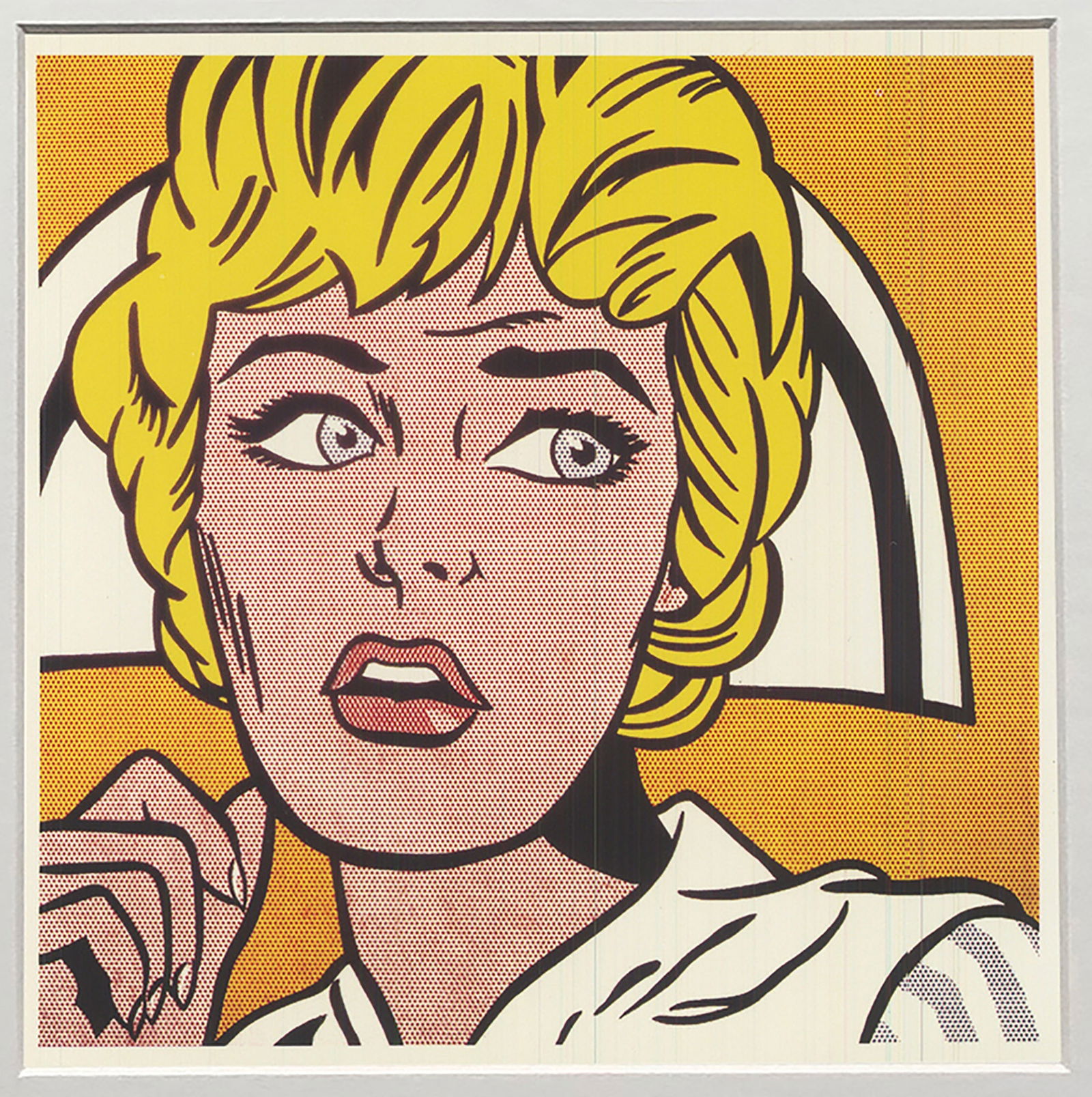 Roy Lichtenstein - Nurse - 1993 Offset Lithograph 7" x 5" - 2