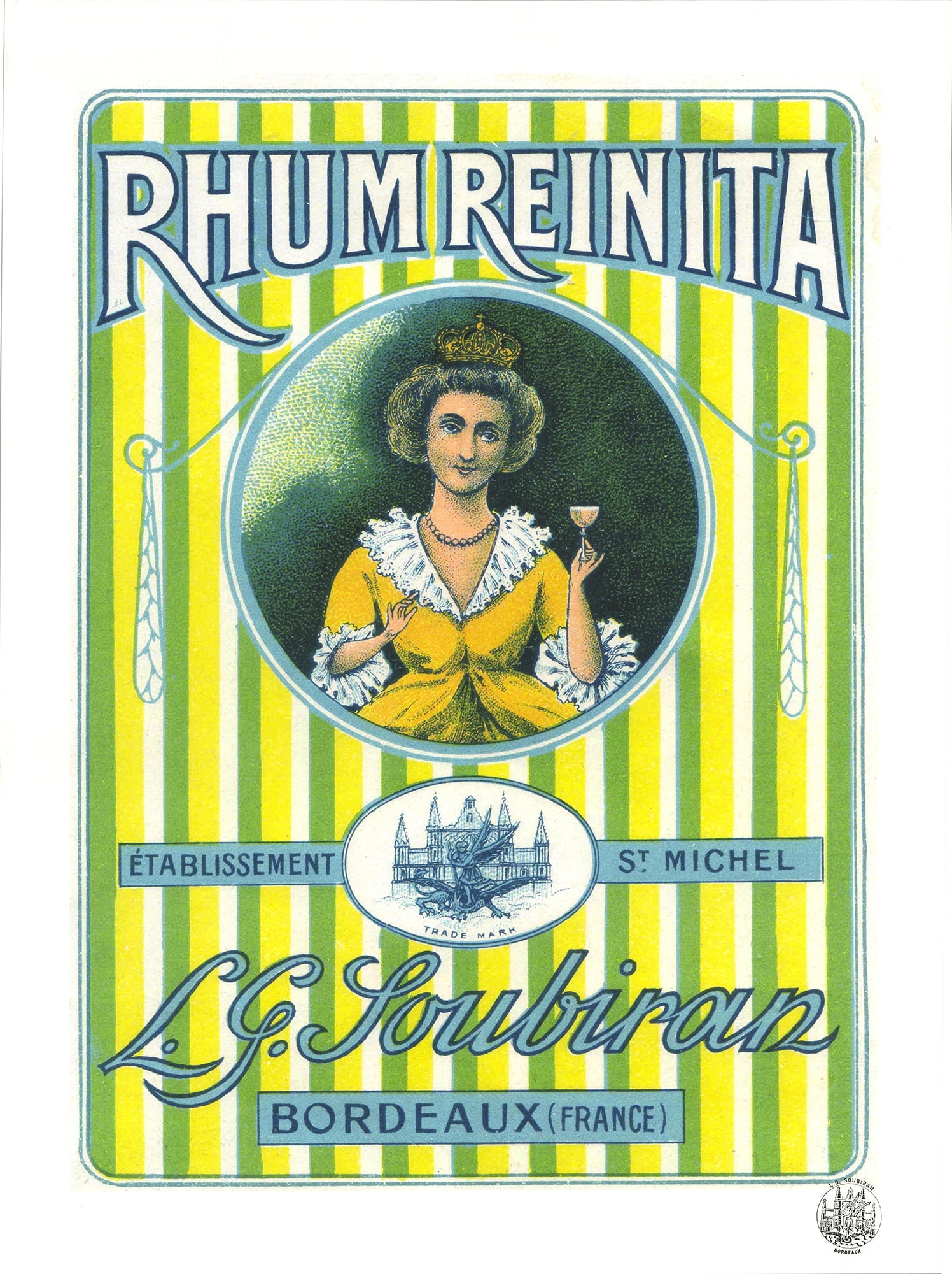 Artist Unknown - Rhum Reinita - 2022 Giclee 31.5" x 23.5": Title: Artist Unknown - Rhum Reinita - 2022 Giclee 31.5" x 23.5" Artist: Artist Unknown Description: "Rhum Reinita" by Artist Unknown, 2022 Unsigned Giclee. Paper size is 31.5 x 23.5 inches, with an