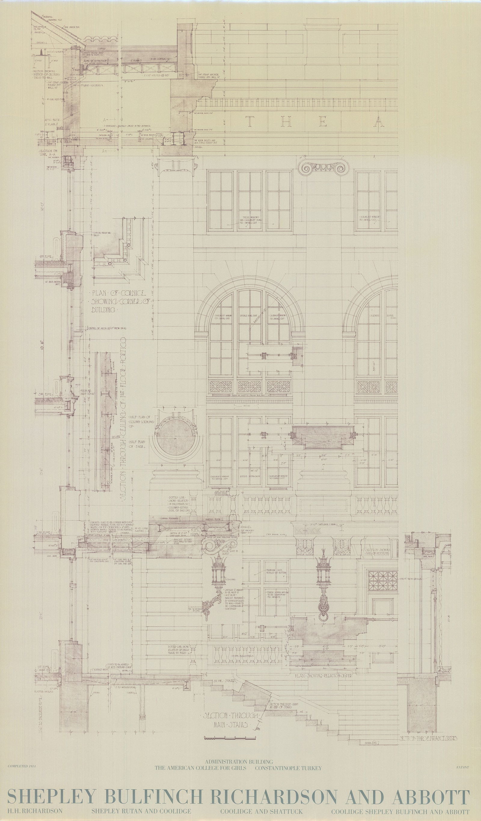 Artist Unknown - The American College for Girls. Turkey - Offset Lithograph 39" x 23": Title: Artist Unknown - The American College for Girls. Turkey - Offset Lithograph 39" x 23" Artist: Artist Unknown Description: "The American College for Girls. Turkey" by Artist Unknown, Unsigned