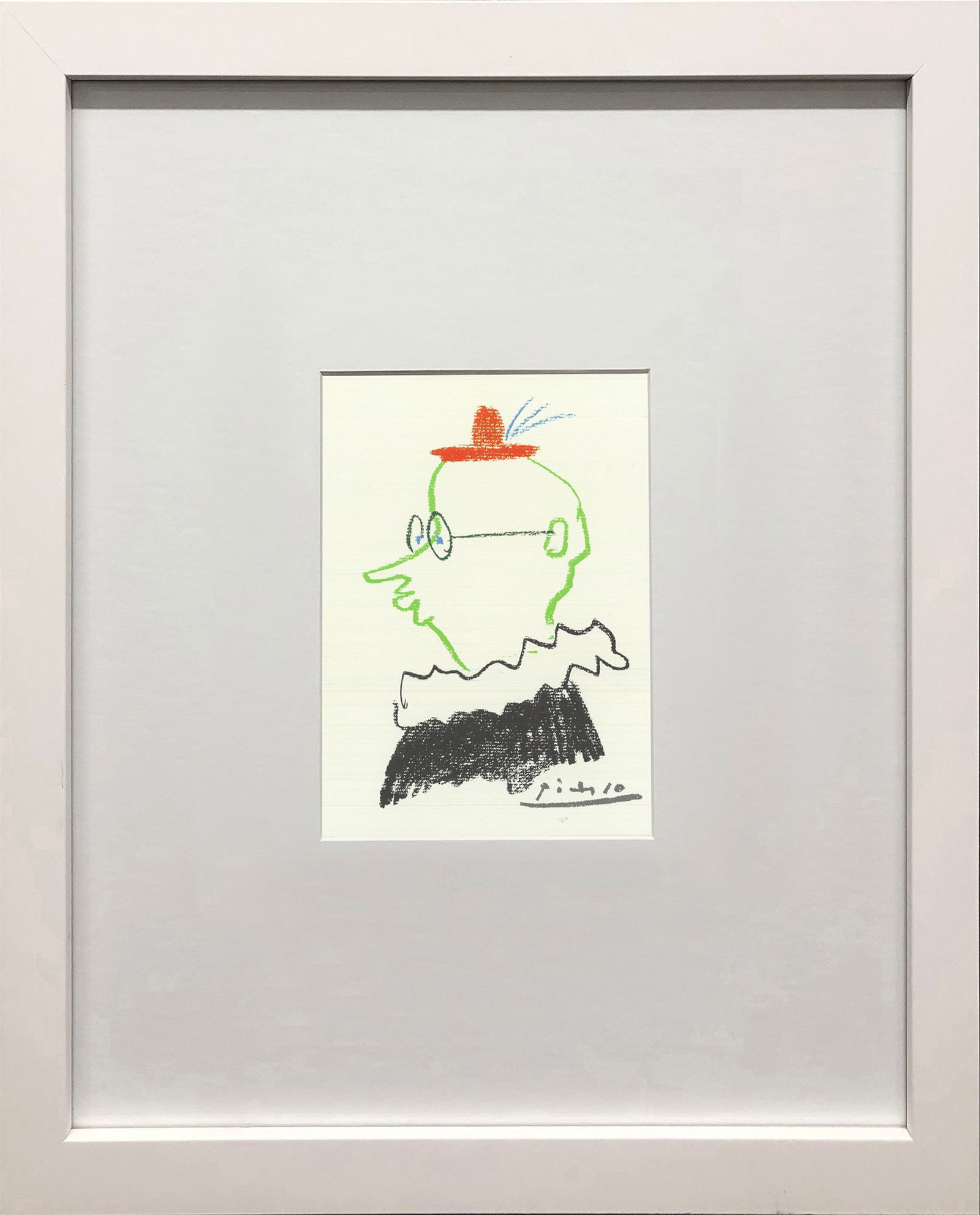 Pablo Picasso - The Friend - 1990 Offset Lithograph 6.75" x 4.75": Title: Pablo Picasso - The Friend - 1990 Offset Lithograph 6.75" x 4.75" Artist: Pablo Picasso Description: "The Friend" by Pablo Picasso, 1990 Unsigned Offset Lithograph. Paper size is 6.75 x 4.75 in