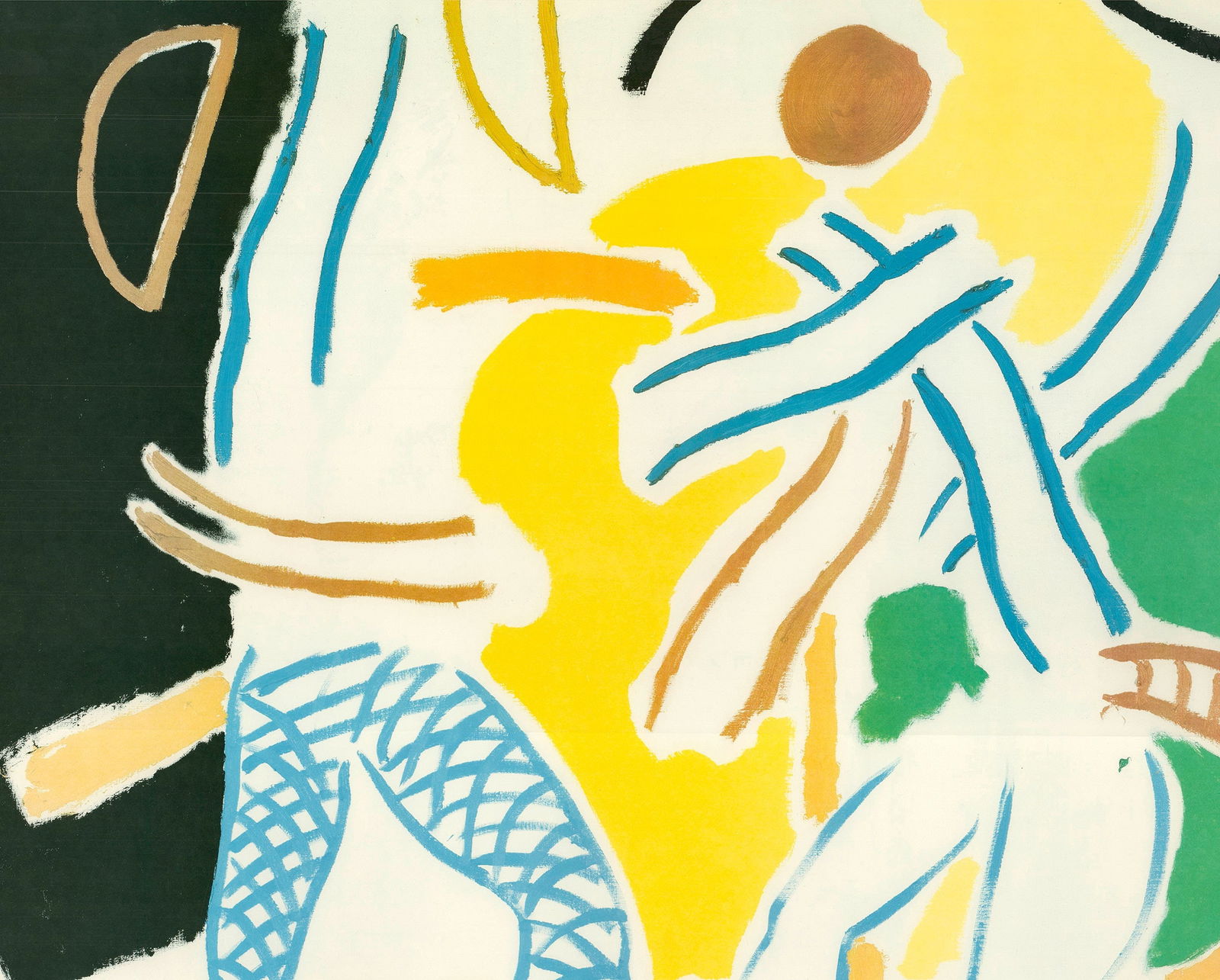 David Hockney - Two Dancers - 1983 Offset Lithograph 27" x 39" - 3