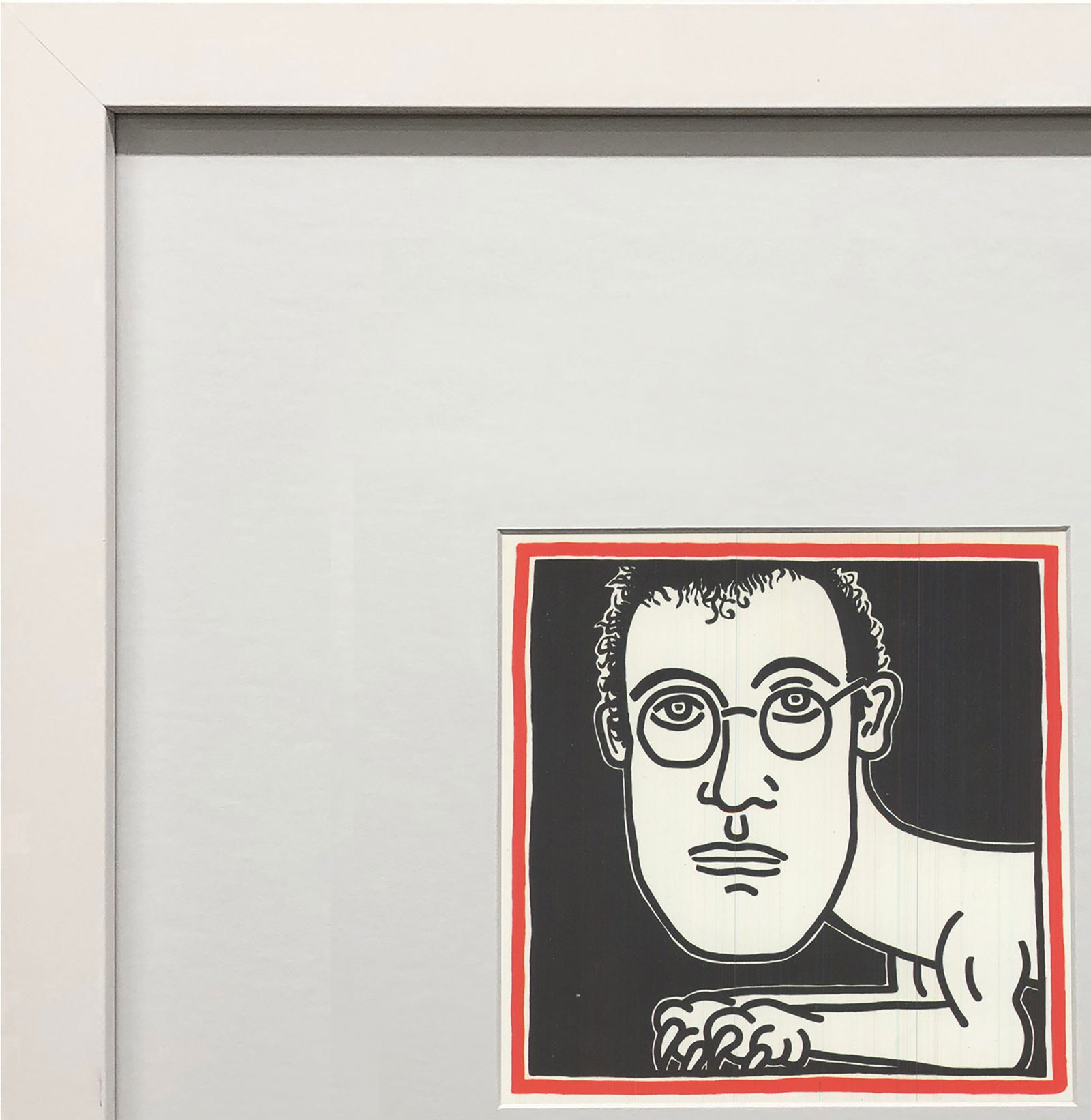 Keith Haring - Untitled (Self-Portrait) - 1993 Offset Lithograph 4.25" x 6" - 3