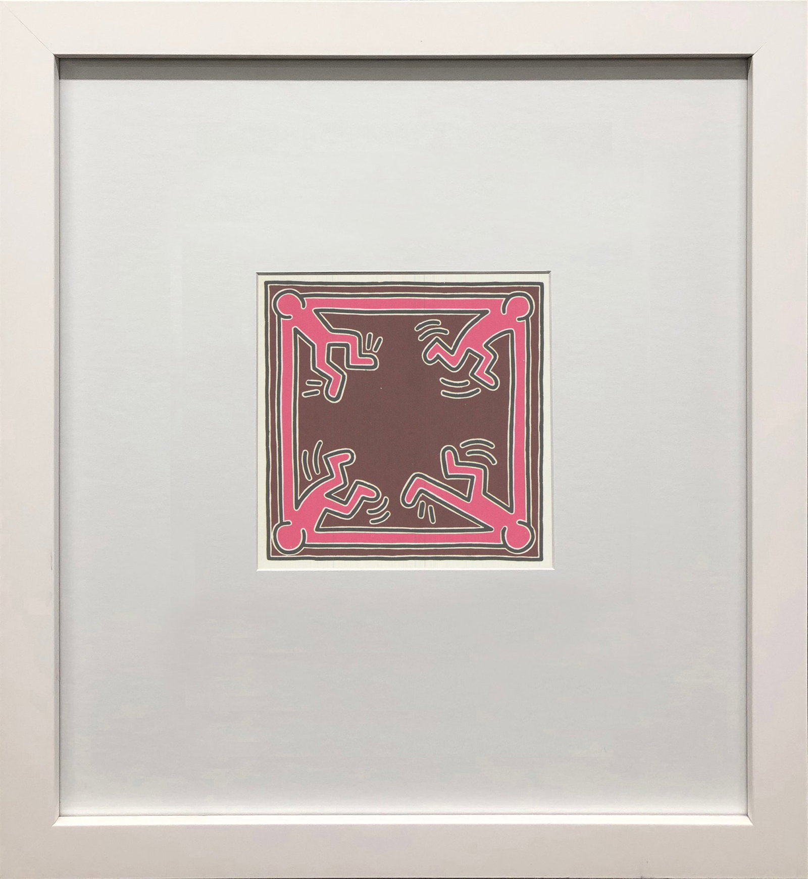 Keith Haring - Untitled, 1988 - 1991 Offset Lithograph 6" x 4.25": Title: Keith Haring - Untitled, 1988 - 1991 Offset Lithograph 6" x 4.25" Artist: Keith Haring Description: "Untitled, 1988" by Keith Haring, 1991 Unsigned Offset Lithograph. Paper size is 6 x 4.25 inc