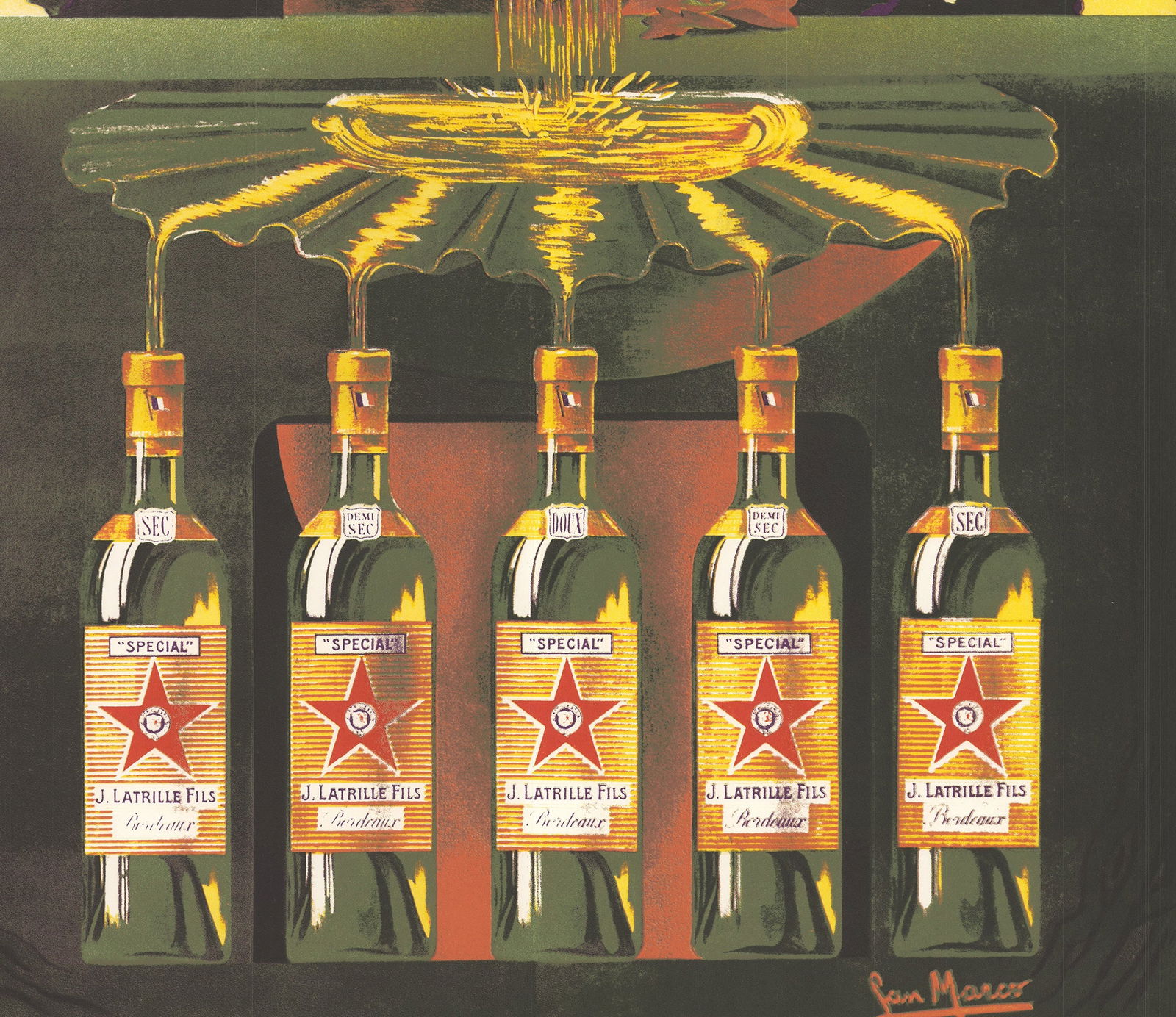 San Marco - "Special" Etoile Rouge - Offset Lithograph 50" x 38.25" - 4