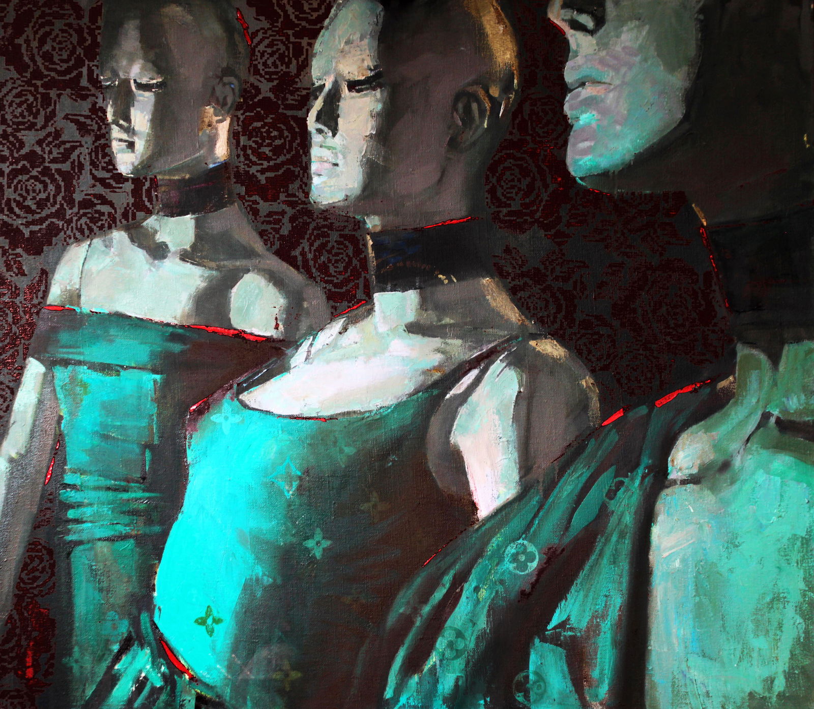 Oil painting Pathos Ed Potapenkov: Title: Oil painting Pathos Ed Potapenkov Description: 73POTAP Painter: Ed Potapenkov Size: 70x80 cm/27.55x31.49 inches Components: oil, canvas Original painting - Latex Series CONDITION: excellent ART