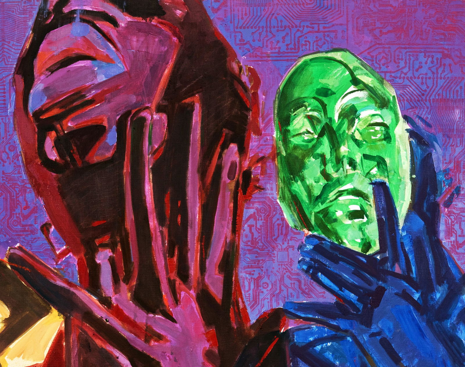 Acrylic painting Theater Ed Potapenkov - 3