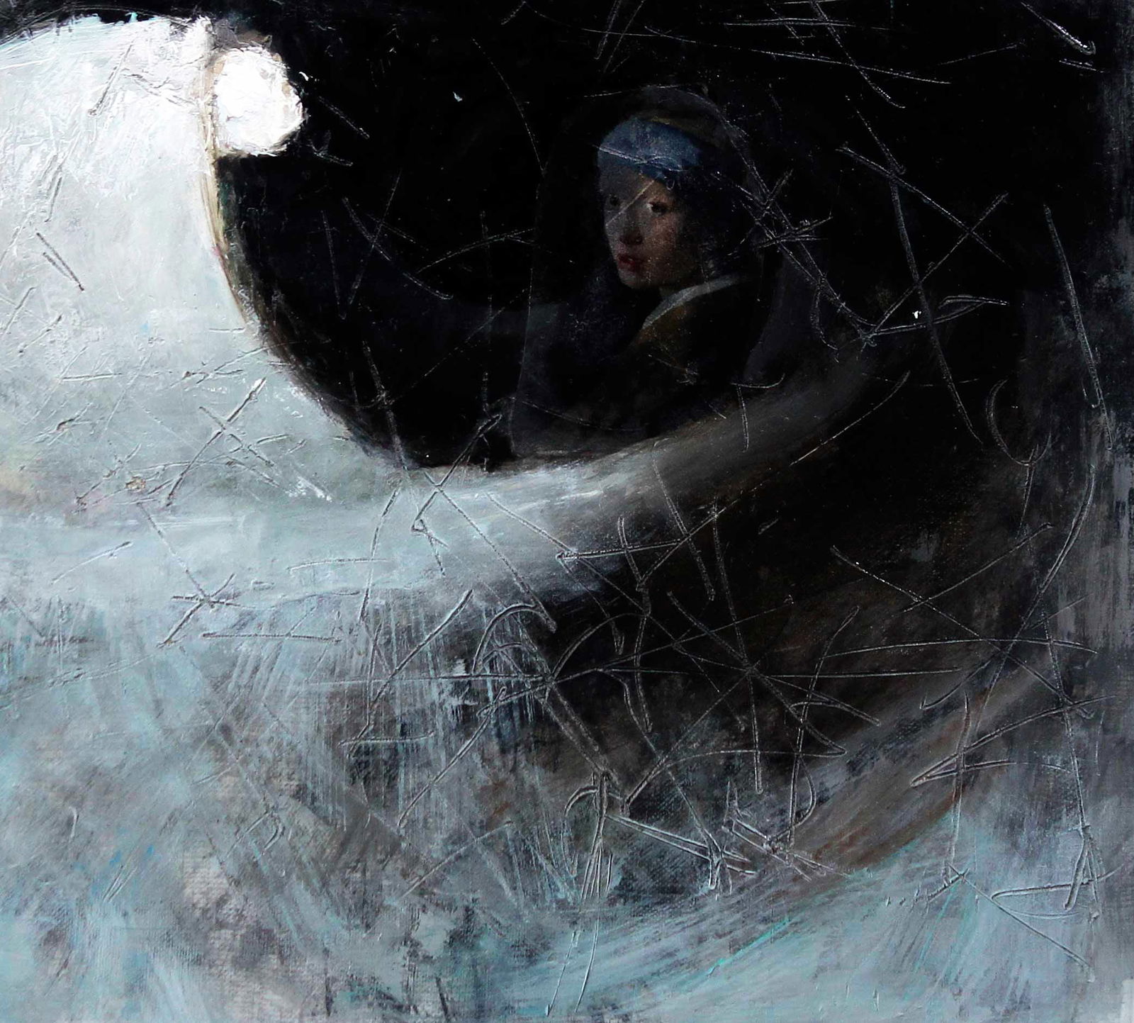 Oil painting Famous girl Ed Potapenkov - 5