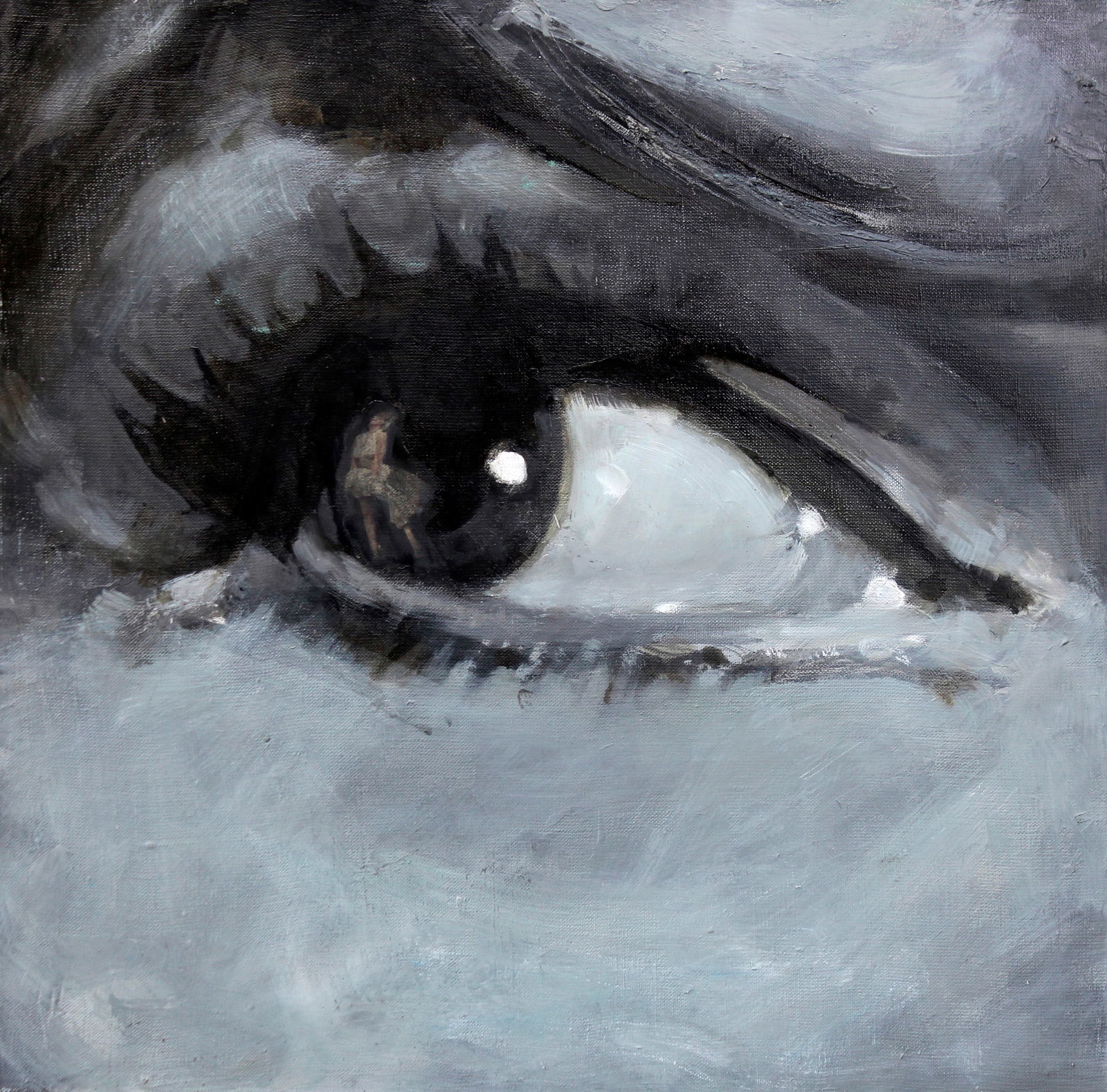 Oil painting Marlin Ed Potapenkov: Title: Oil painting Marlin Ed Potapenkov Description: 83POTAP Painter: Ed Potapenkov Size: 50x50 cm/19.68x19.68 inches Components: oil, canvas Original painting - Series "Broadcasting the Subconscious