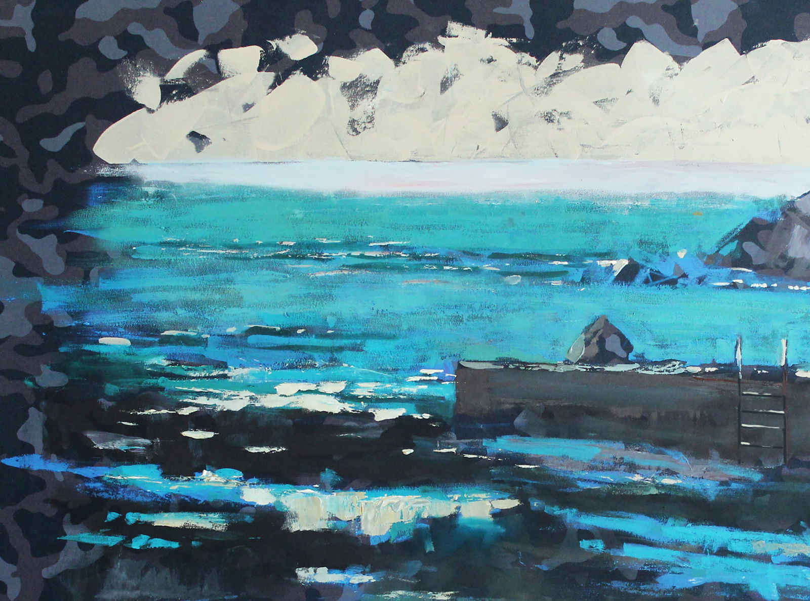 Oil painting Sanatorium by the sea Ed Potapenkov - 2