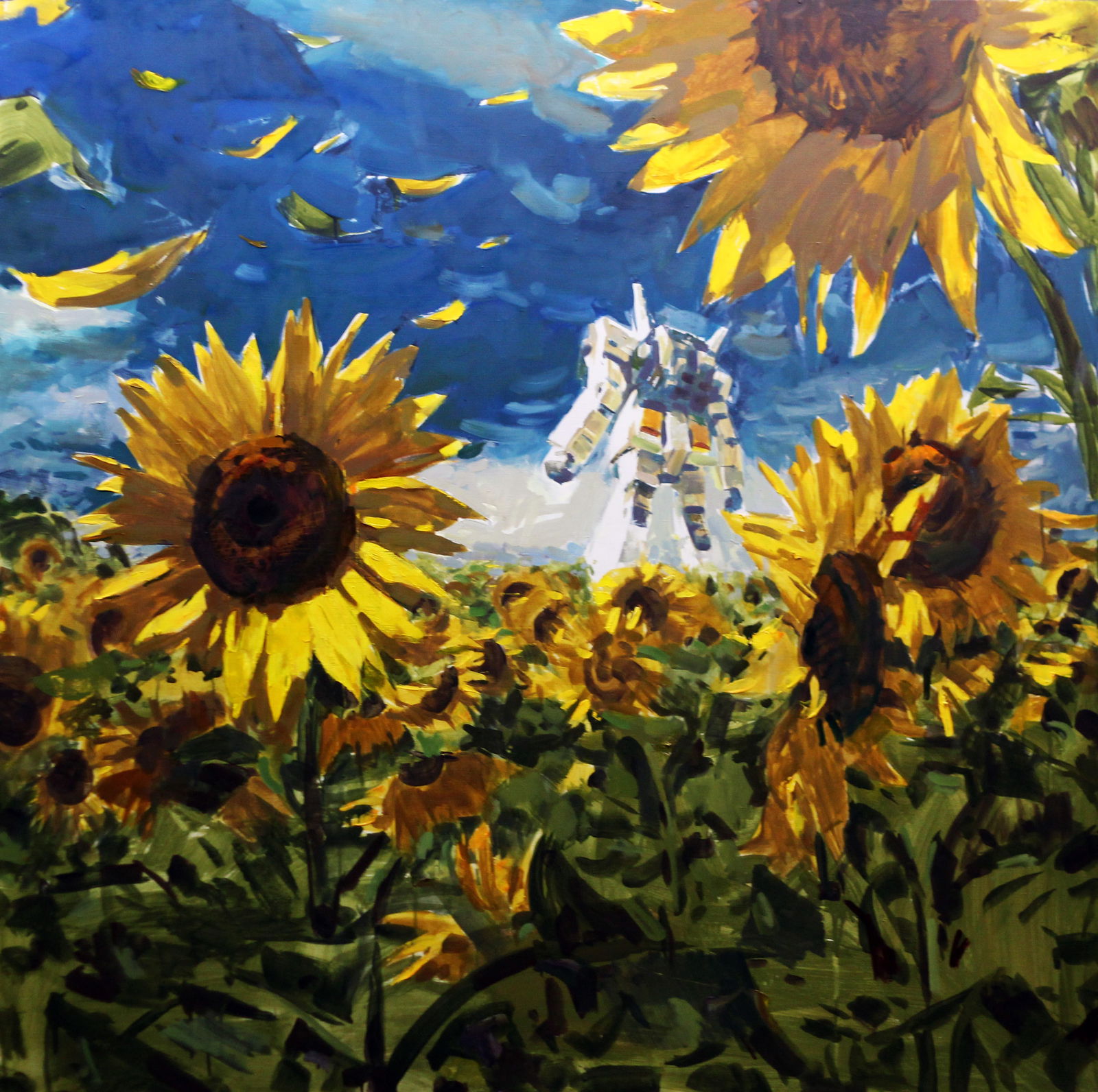 Oil painting South Ed Potapenkov: Title: Oil painting South Ed Potapenkov Description: 88POTAP Painter: Ed Potapenkov Size: 140x140 cm/55.11x55.11 inches Components: oil, canvas Original painting CONDITION: excellent ARTIST: Ed Potape