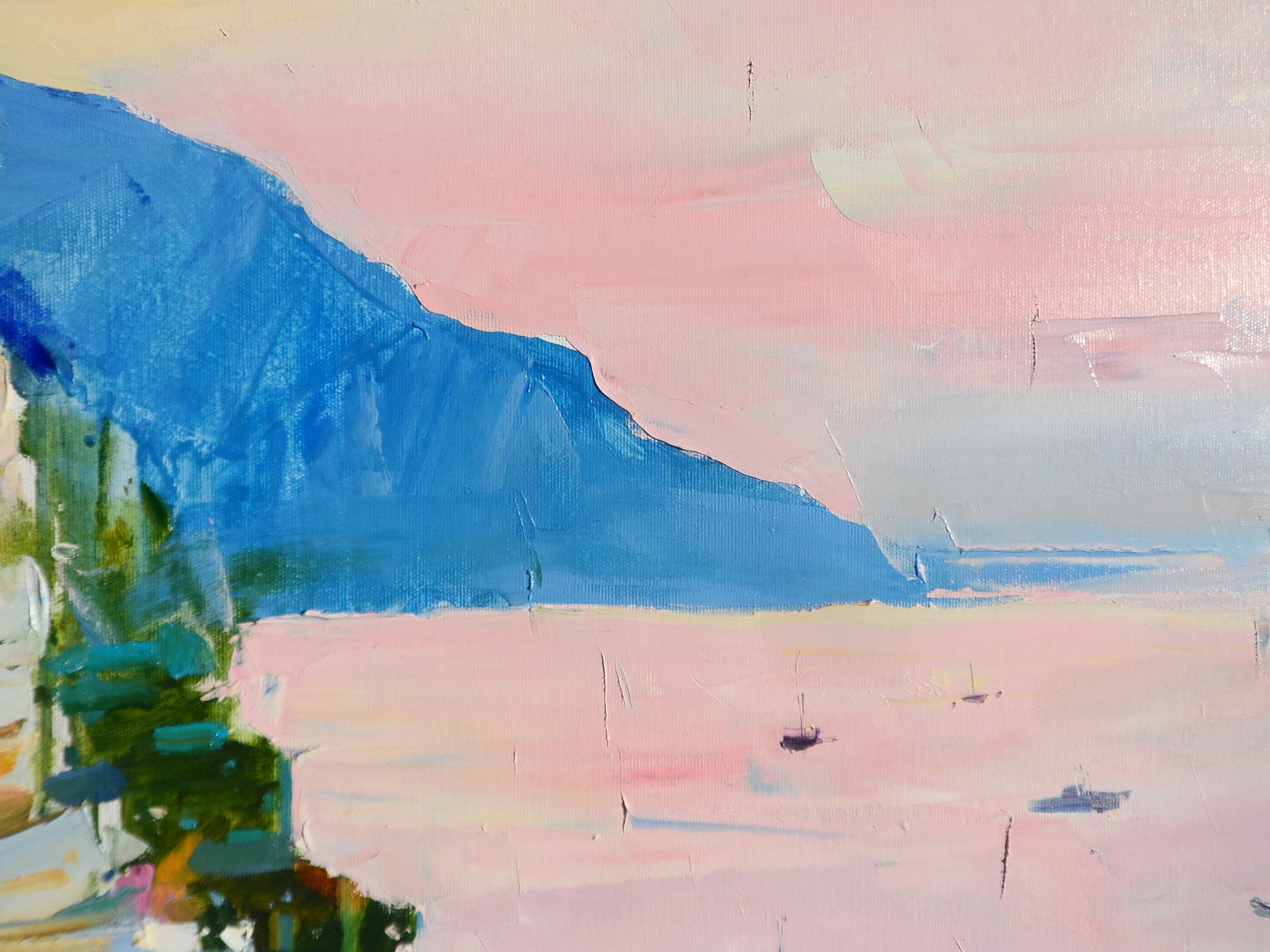 Oil painting Coastal city of Amalfi Yegor Dulin - 7