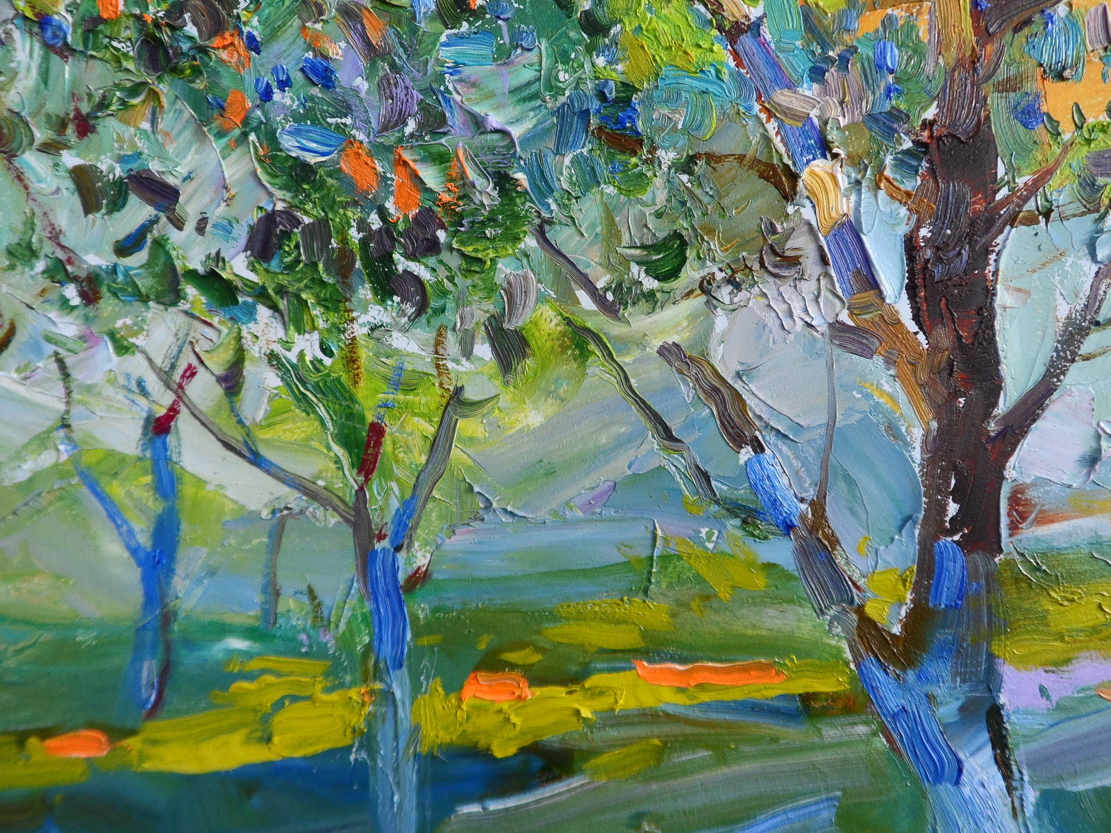 Oil painting Gardens in the Park Yegor Dulin - 3