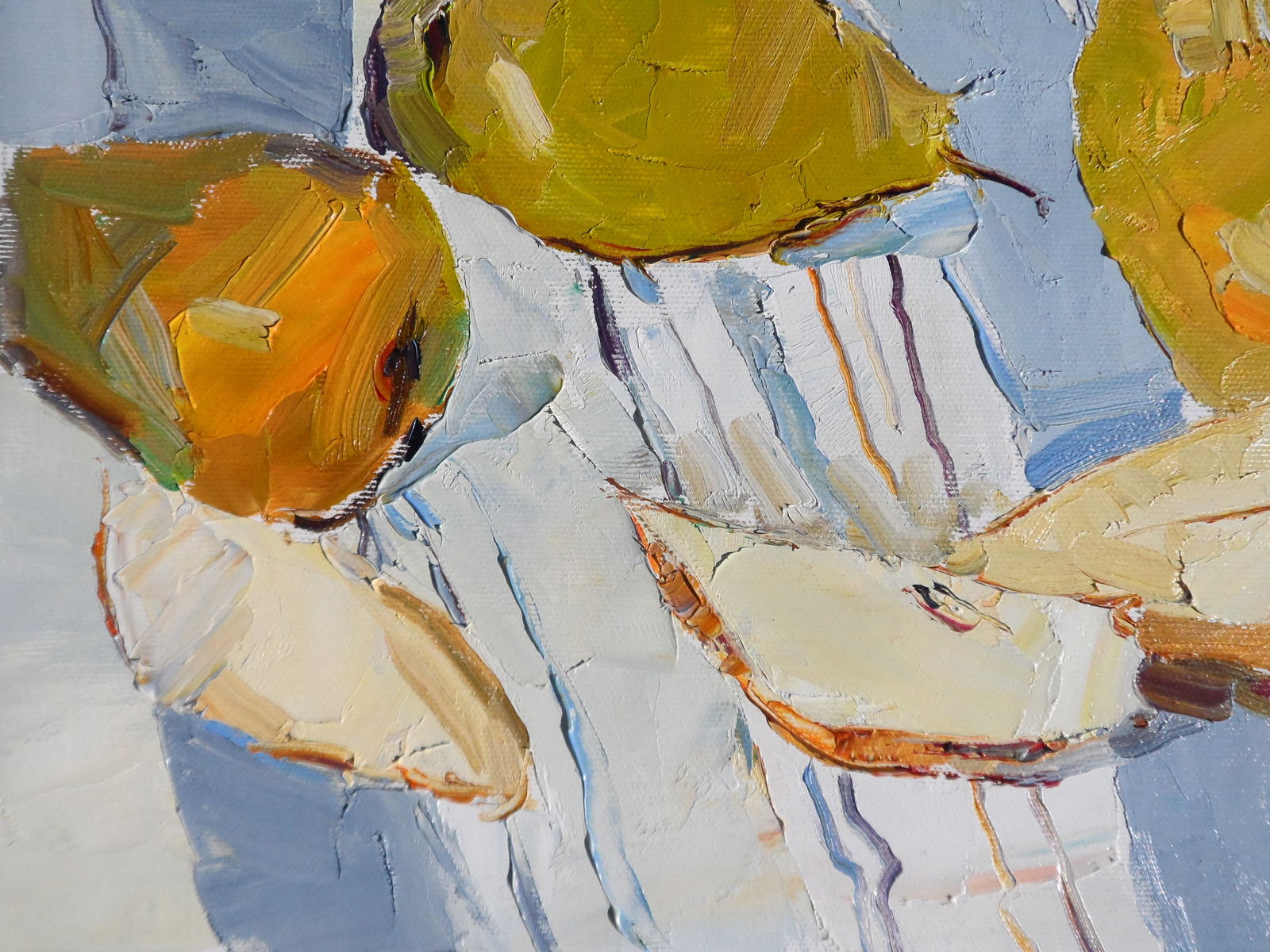 Oil painting Sweet pears on the table Yegor Dulin - 2