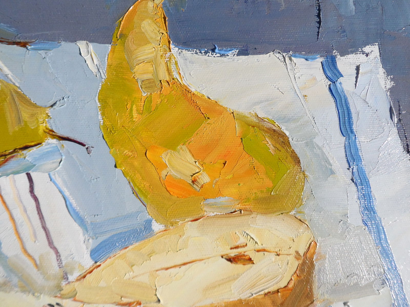 Oil painting Sweet pears on the table Yegor Dulin - 3