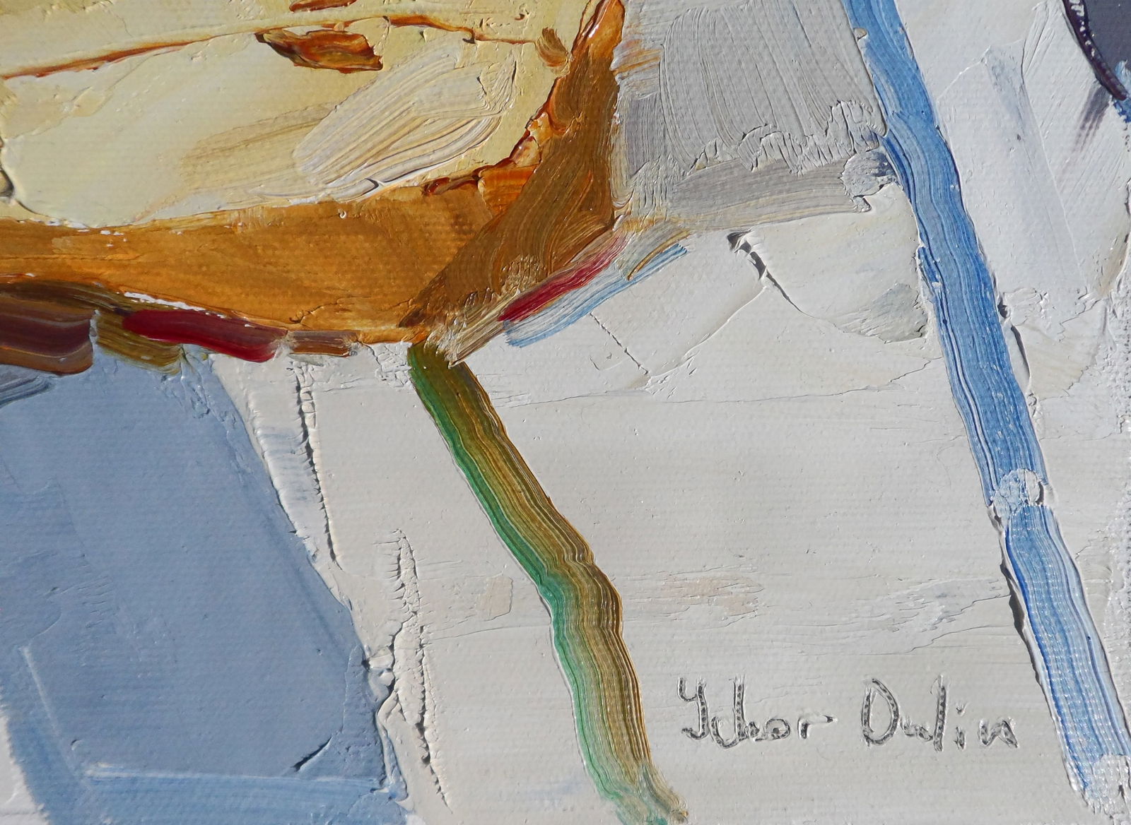 Oil painting Sweet pears on the table Yegor Dulin - 4