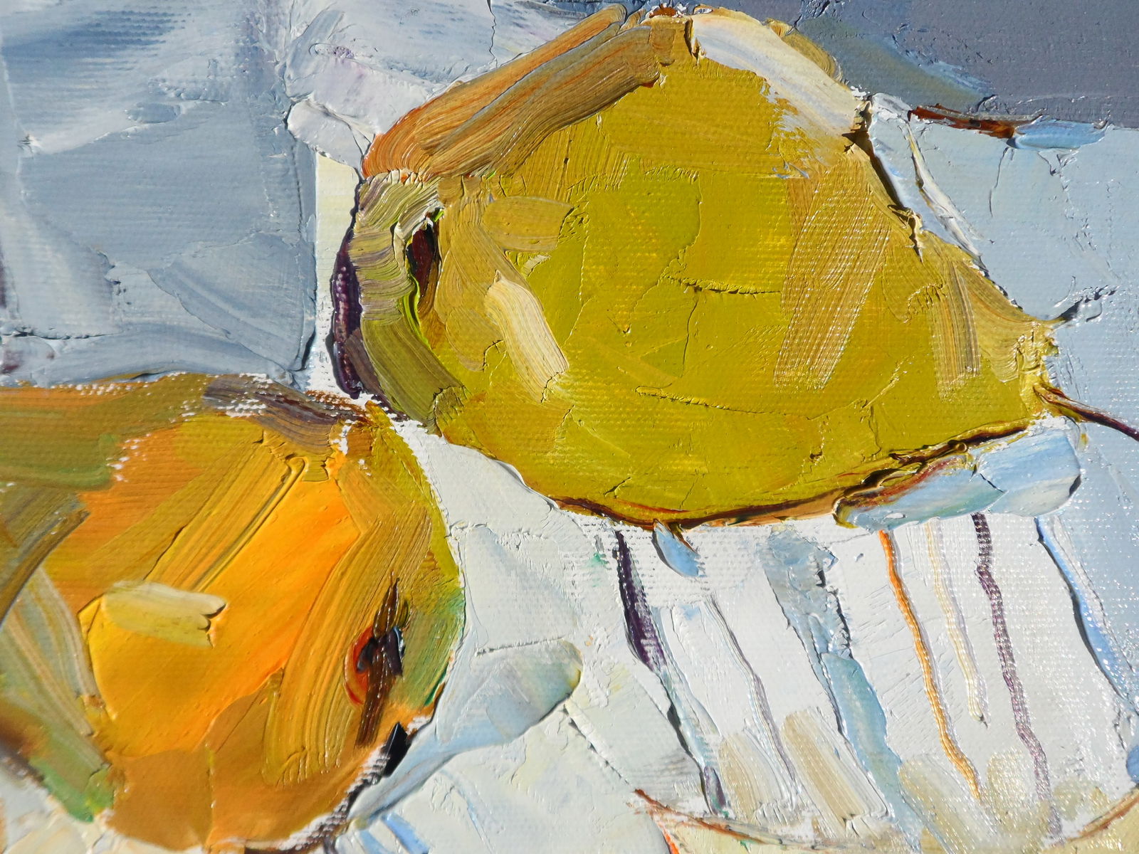 Oil painting Sweet pears on the table Yegor Dulin - 5