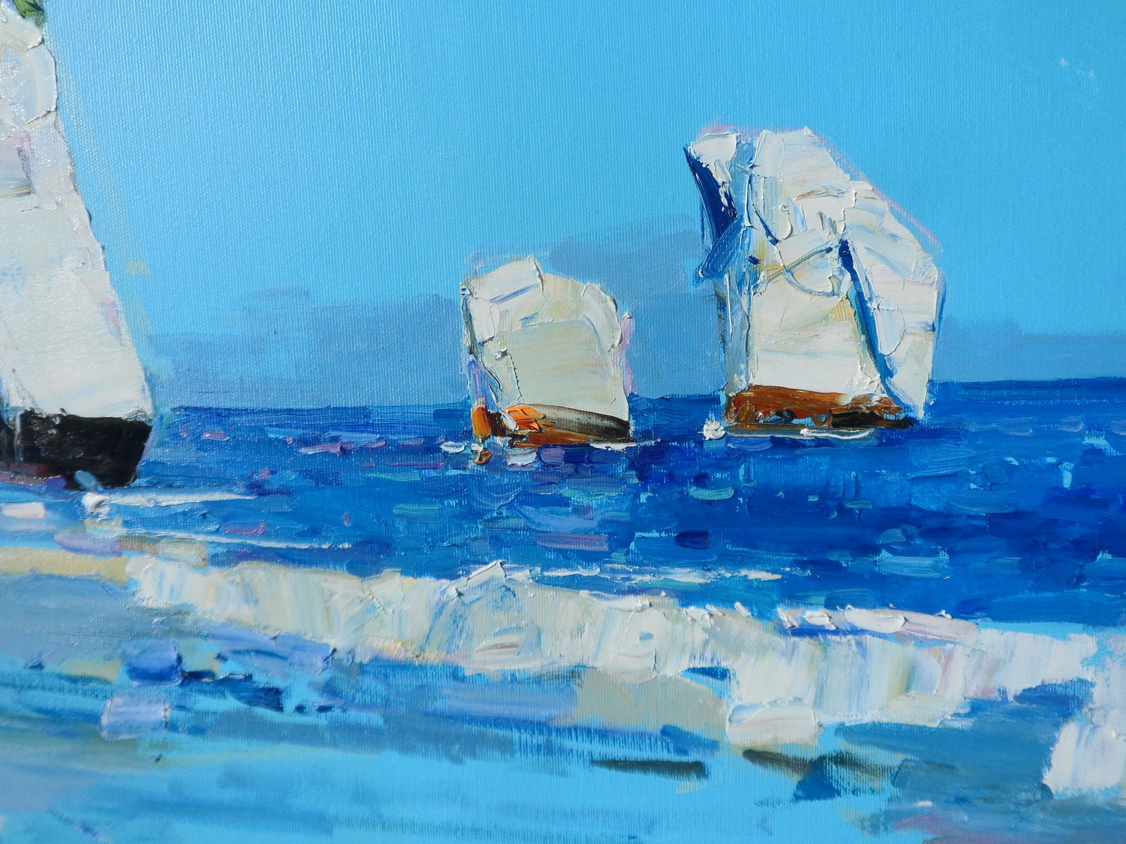 Oil painting Sea coast of Italy Yegor Dulin - 3