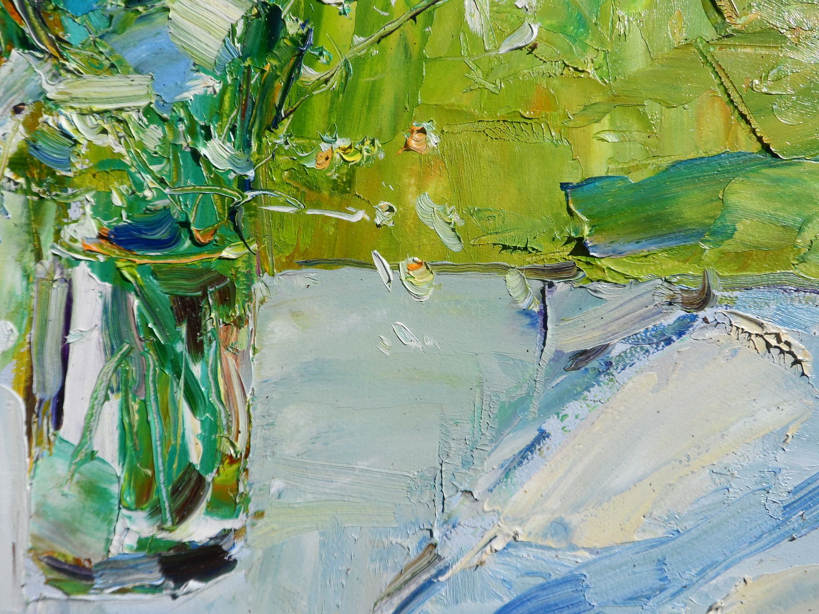 Oil painting Summer Flowers in Vase Yegor Dulin - 5